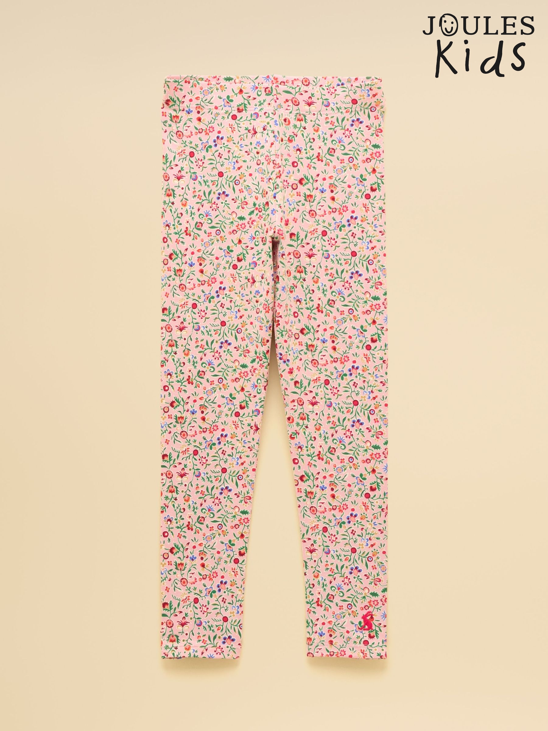 Girls' Deedee Pink Ditsy Print Jersey Leggings (F12828) | £12 - £14