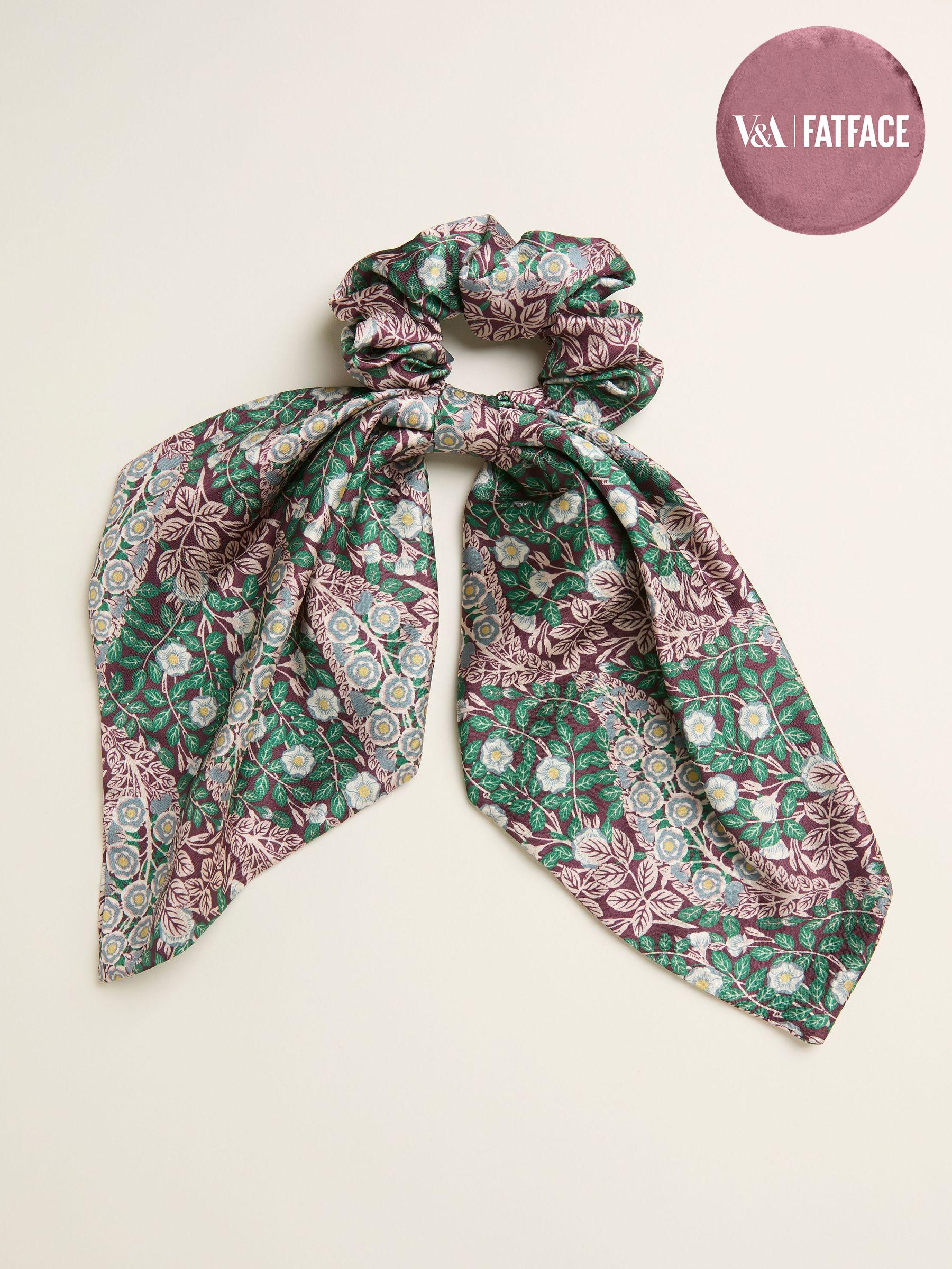 Burgundy Red Japanese Rose Hair Tie (F14515) | £10.50