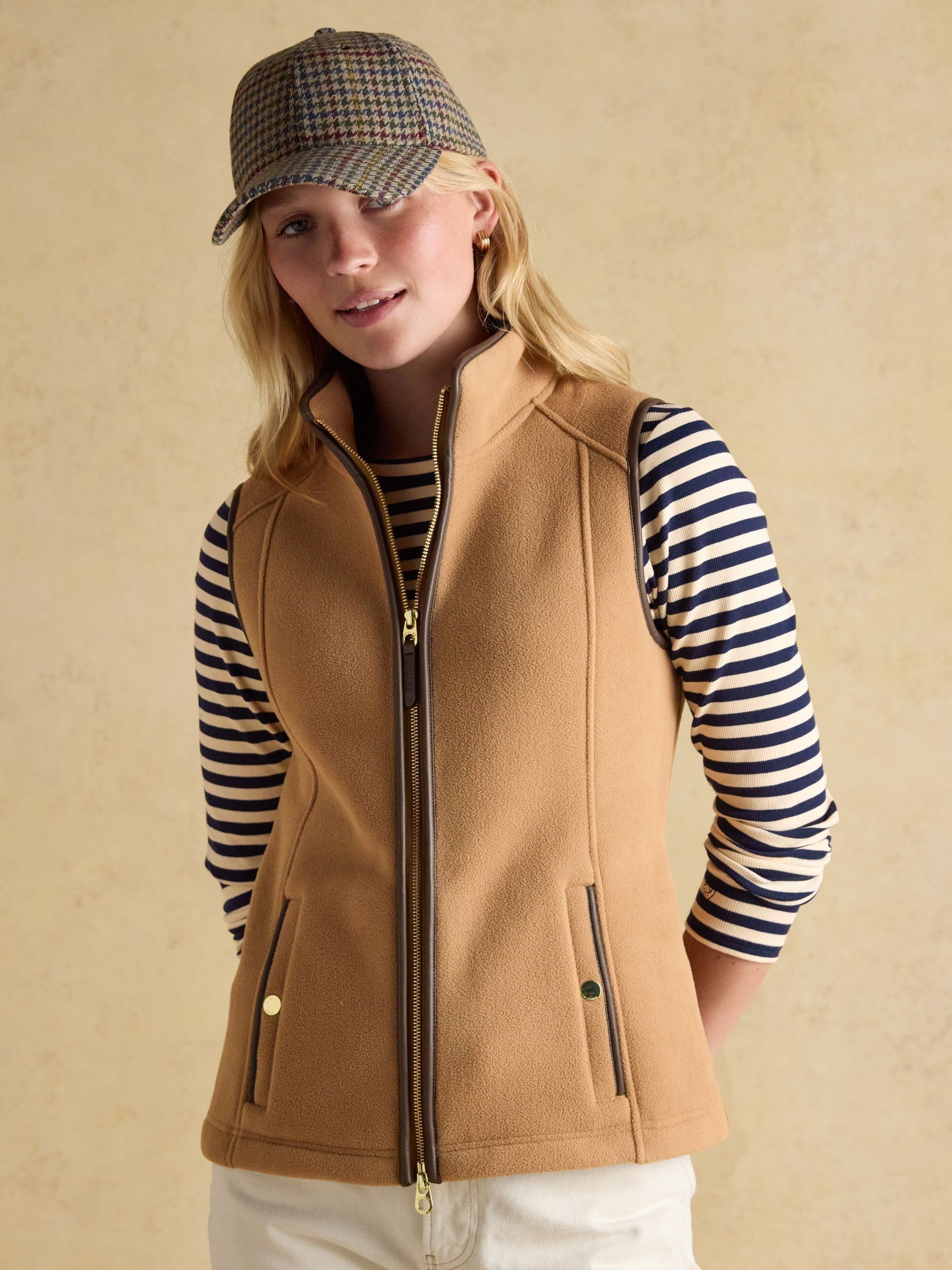 Heritage Tan Fleece Gilet (F14900) | £65