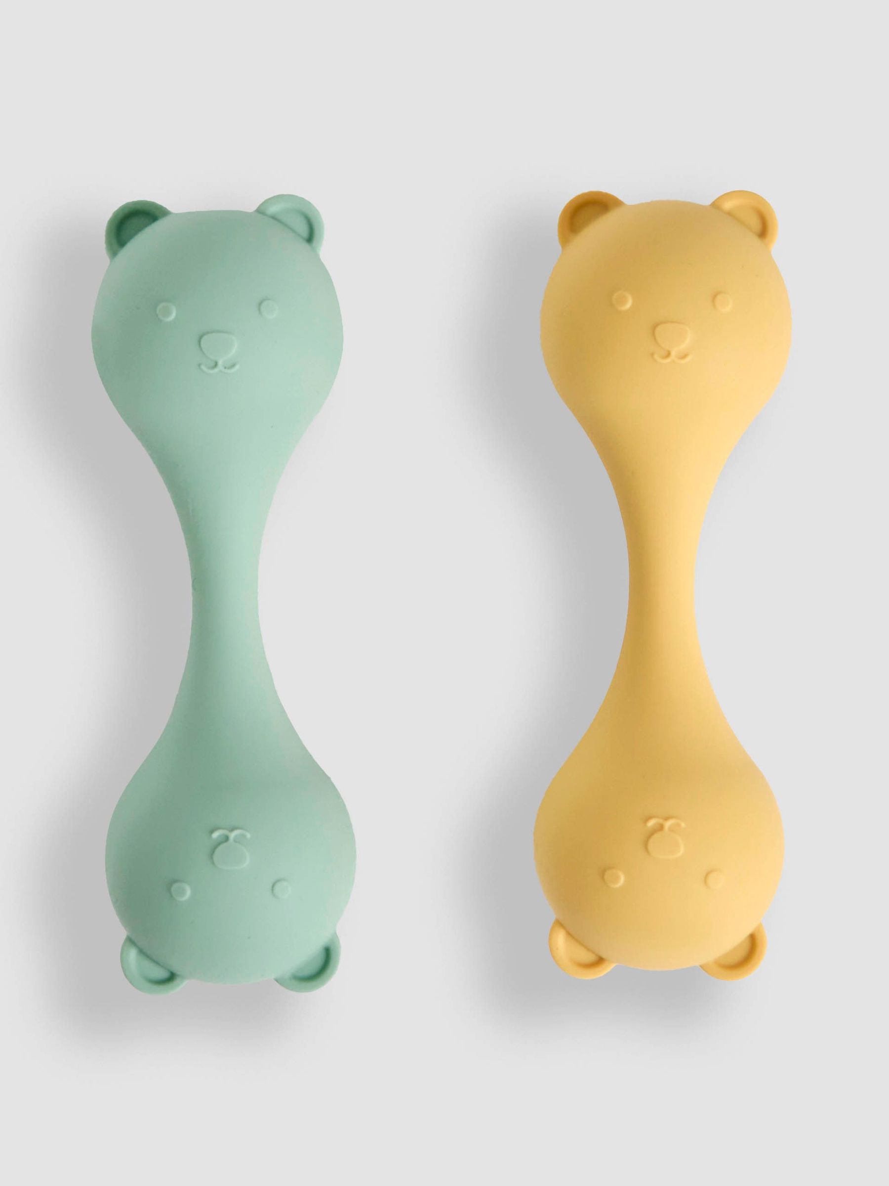 Set of 2 Silicone Bear Rattles (F15117) | £14