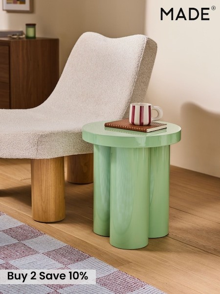 Lacey Side Table in Green Gloss (F15430) | £169