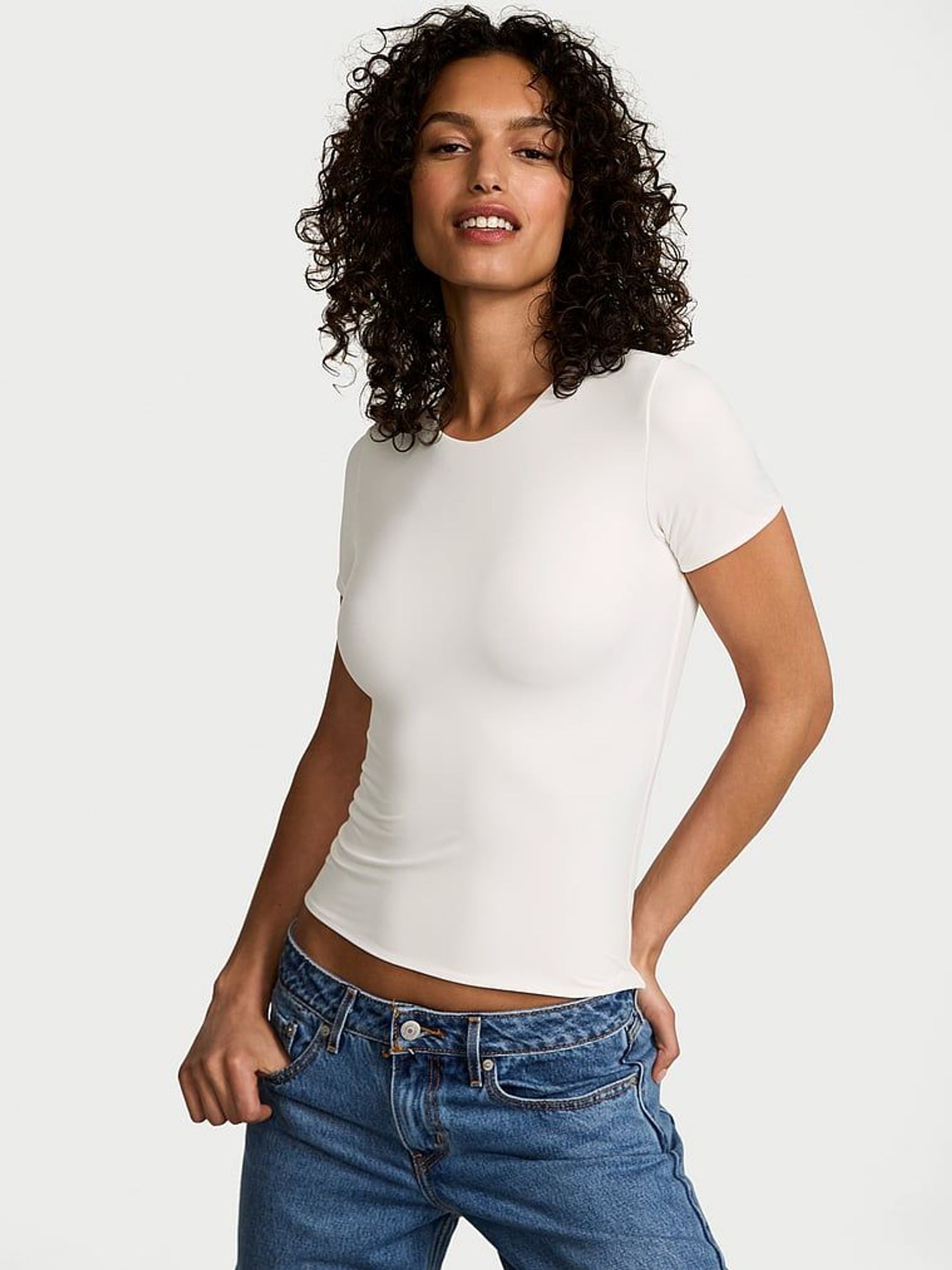 White Short Sleeve FeatherSoft™ Innovation T-shirt (F15665) | £35
