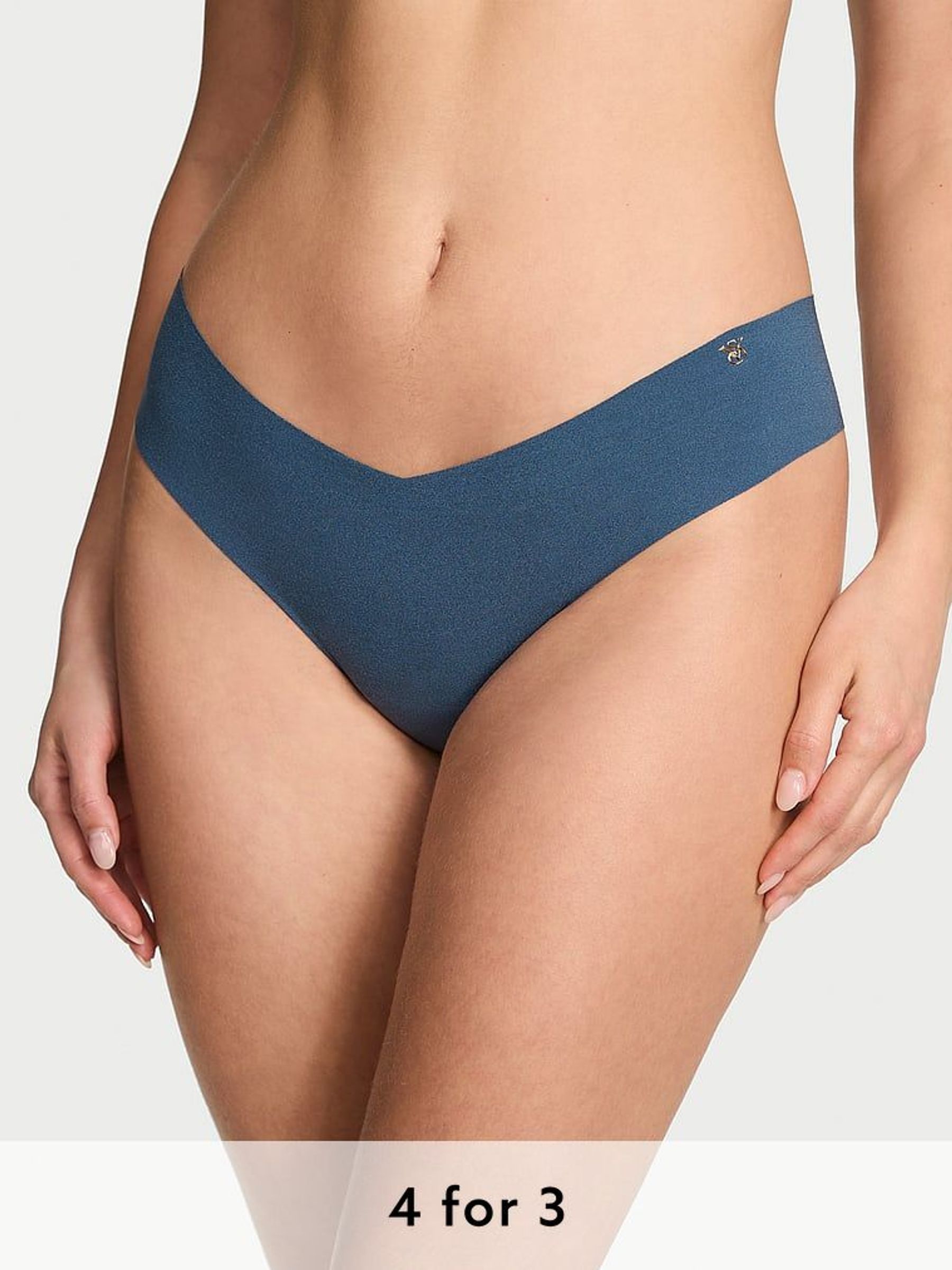 Midnight Sea Blue Thong Knickers (F15668) | £9