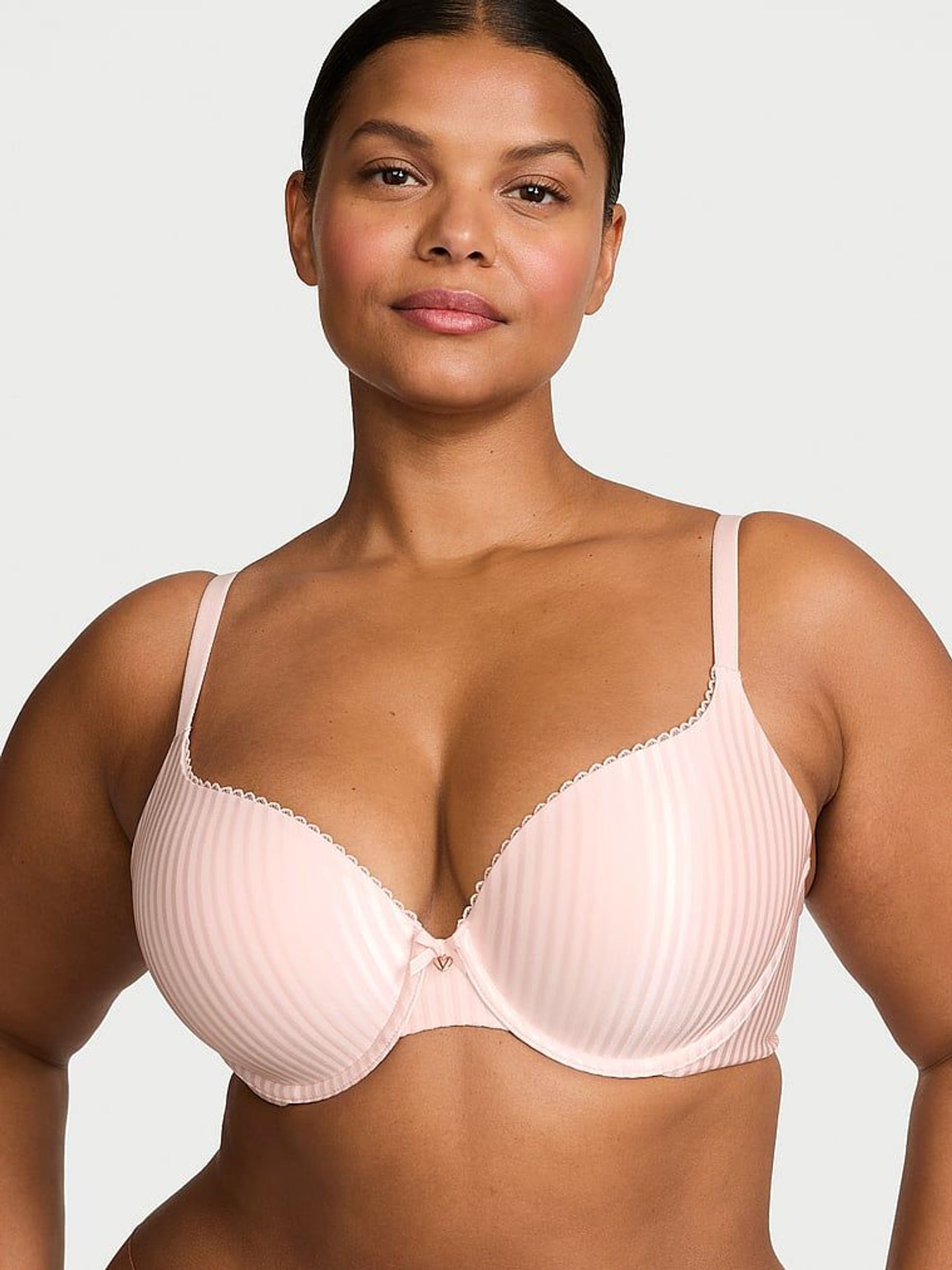 Purest Pink Stripe Full Cup Bra (F15694) | £39
