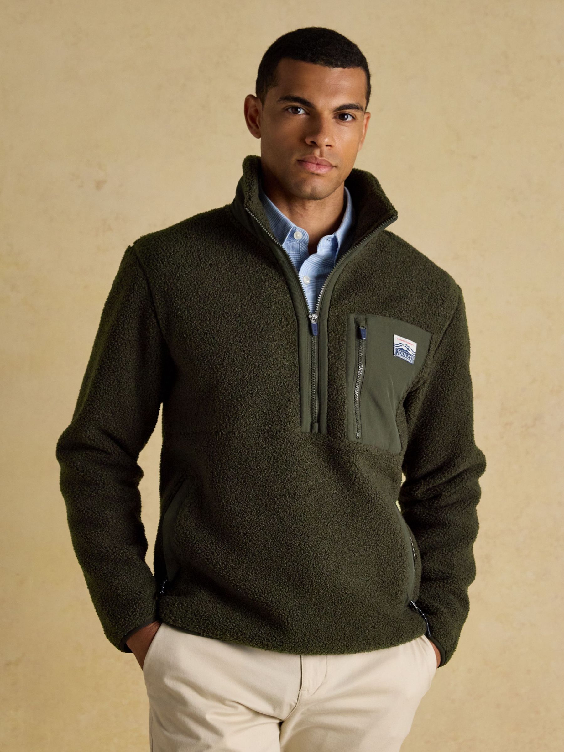 Ashford Green Quarter Zip Bonded Fleece (F17296) | £75