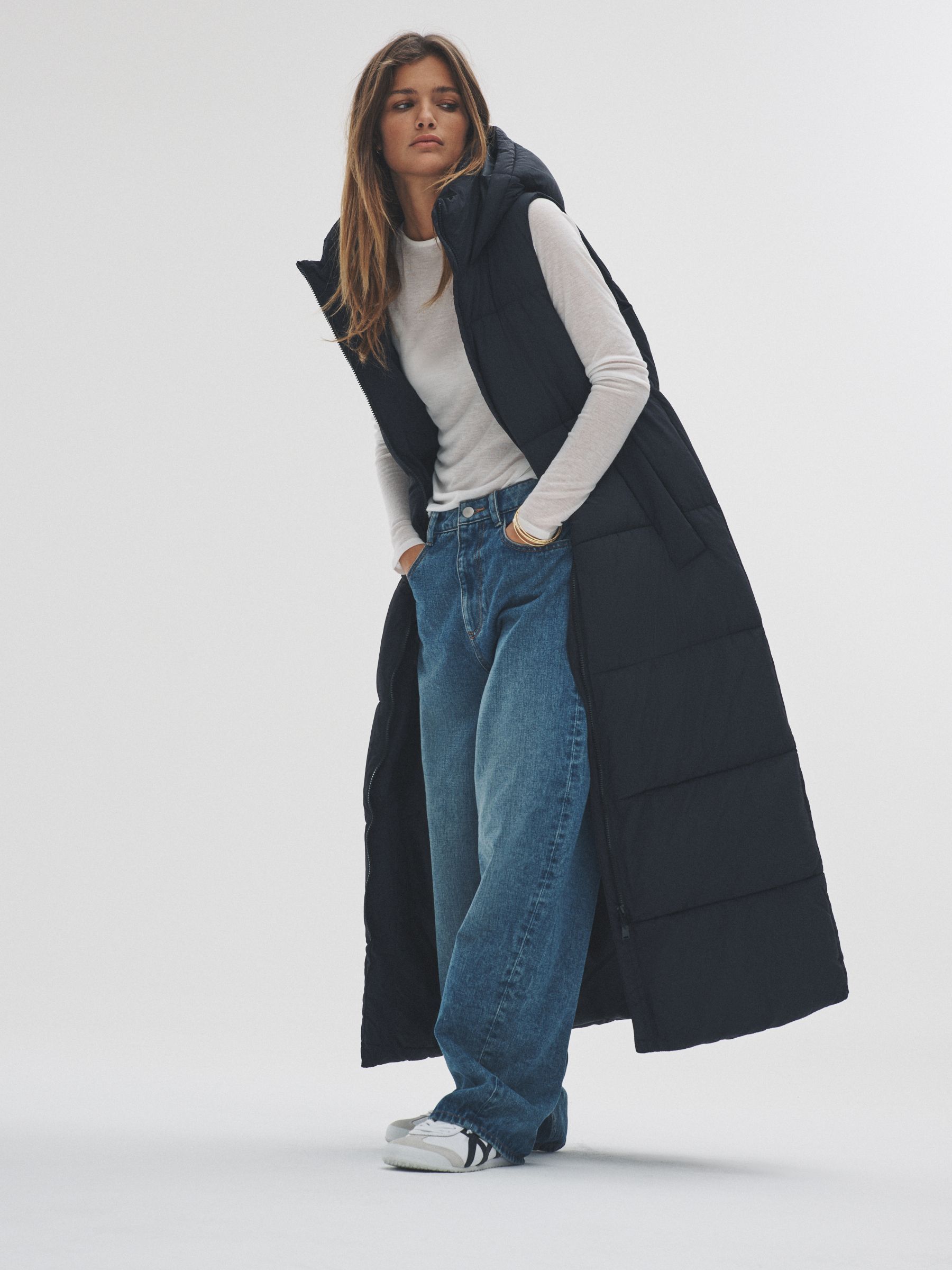 Maxi Padded Gilet Coat (F17743) | £44