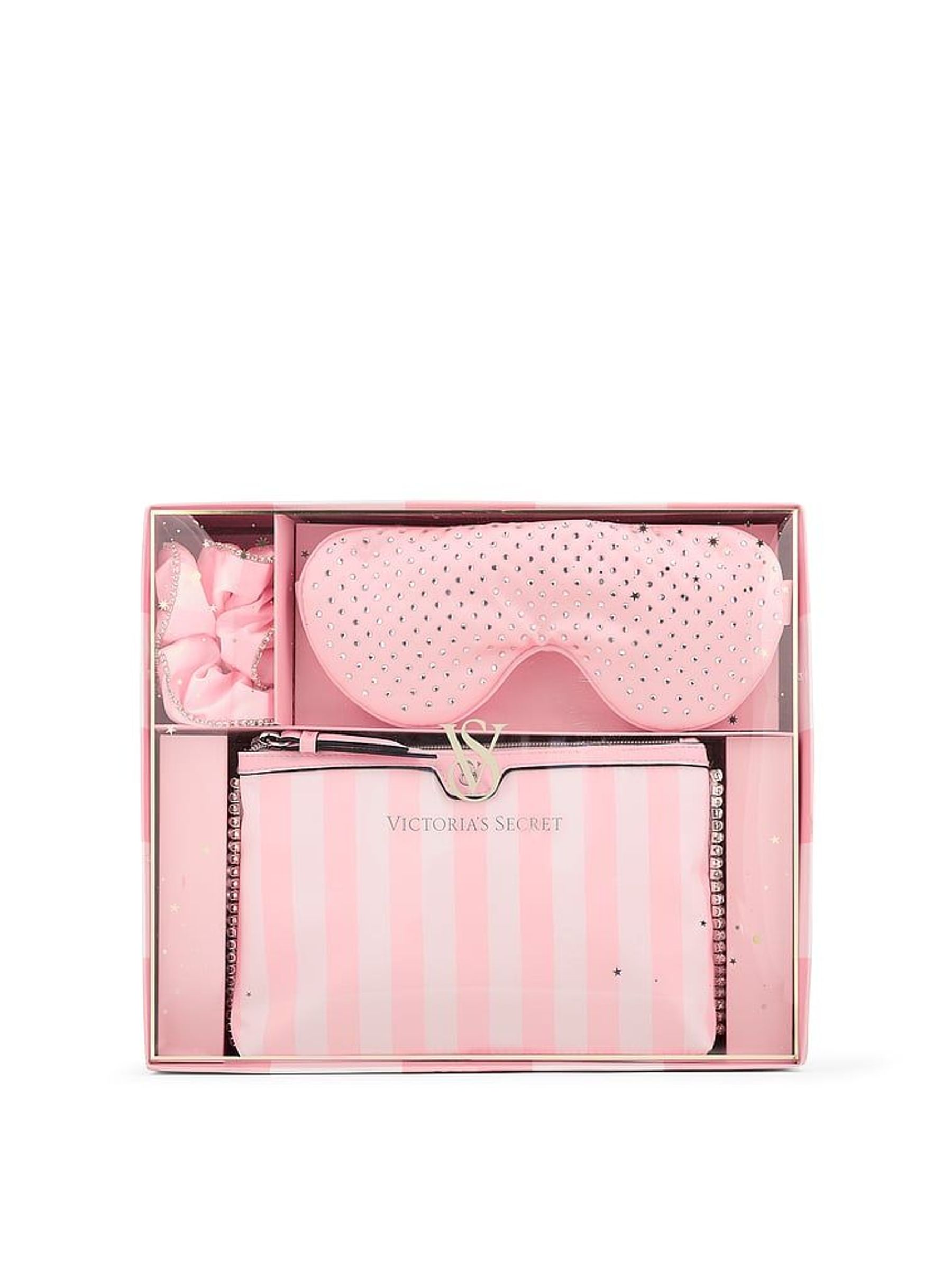 Heritage Stripe Pink Travel Kit (F18025) | £45
