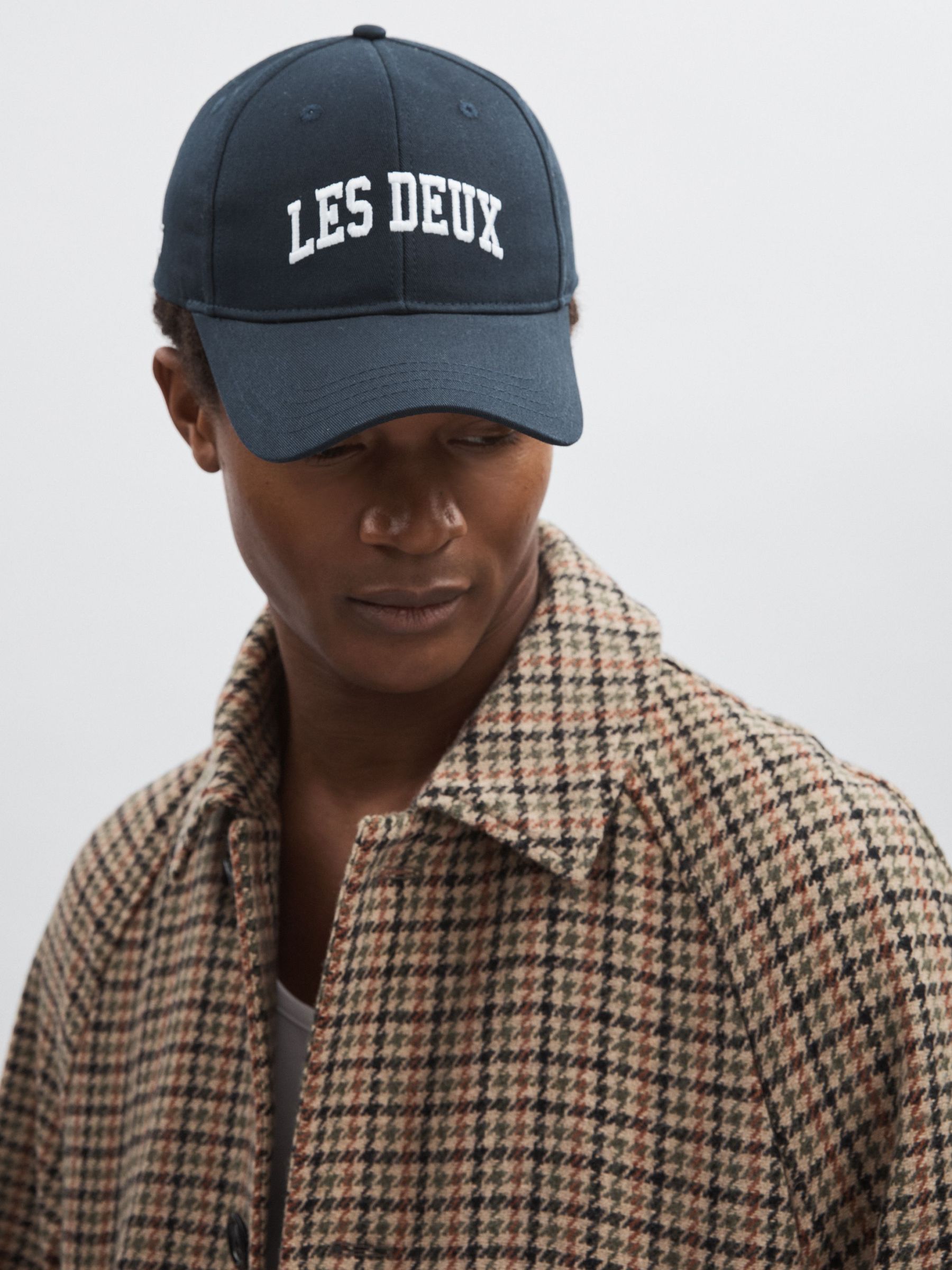 Les Deux Organic Cotton II Baseball Cap in Navy/White (F18271) | £50