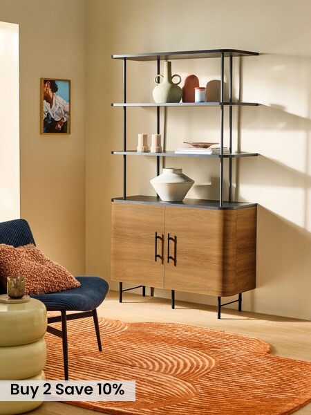 Zeke Shelving Unit in Oak Effect (F20728) | £419
