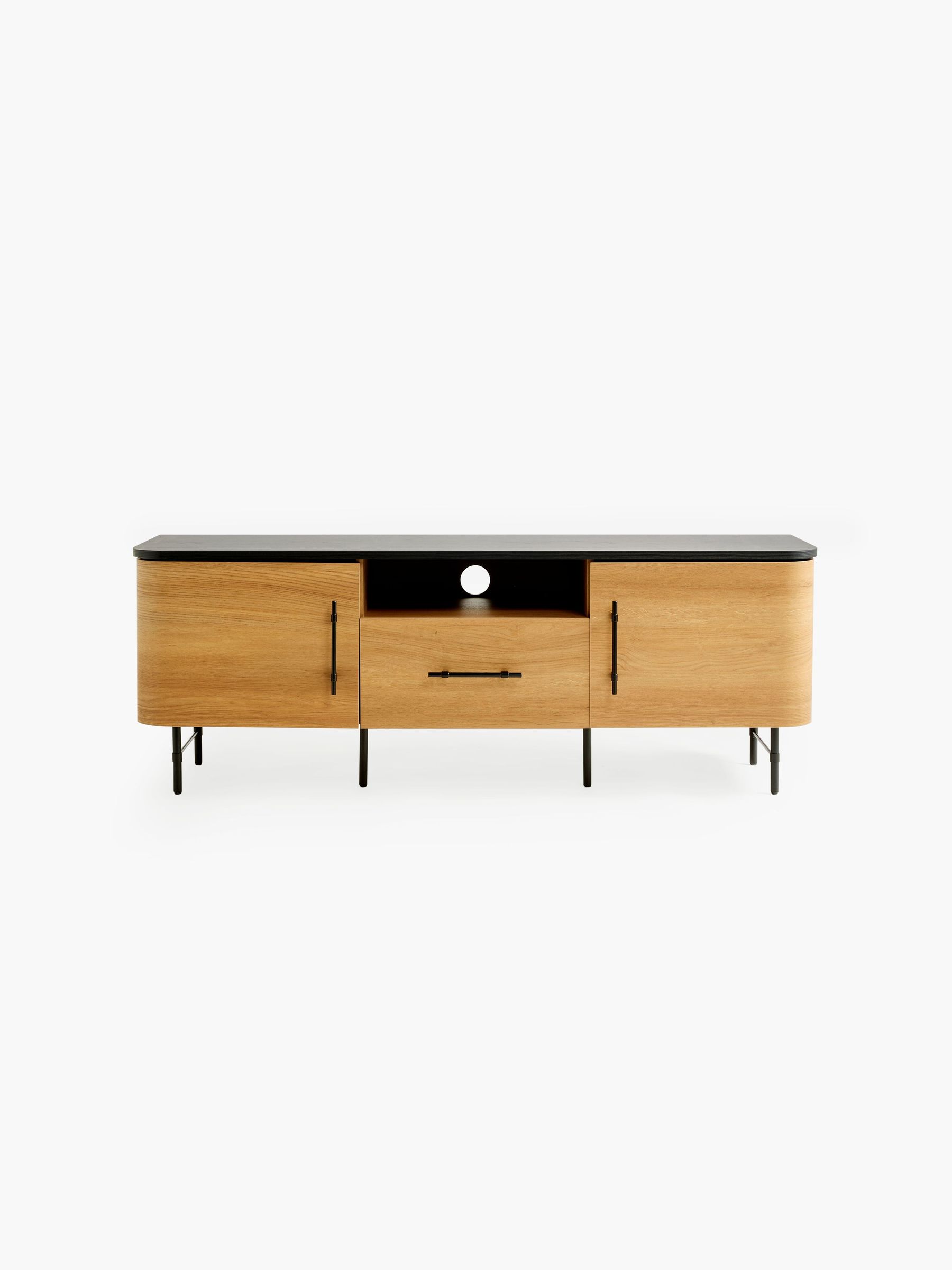 Zeke Wide Up to 58 Inch TV Unit in Oak Effect (F20729) | £399