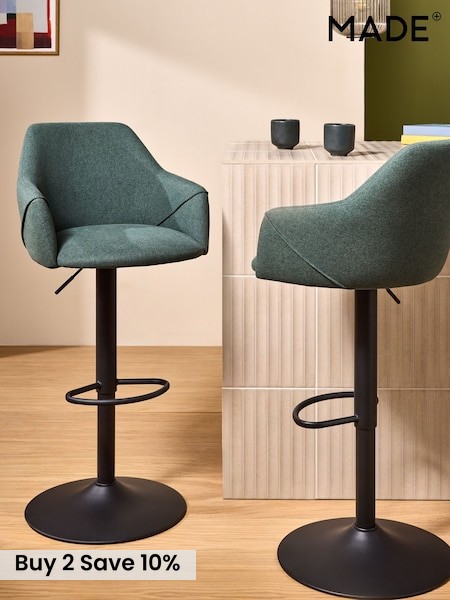 Lule Bar Stool in Bay Green (F20738) | £179