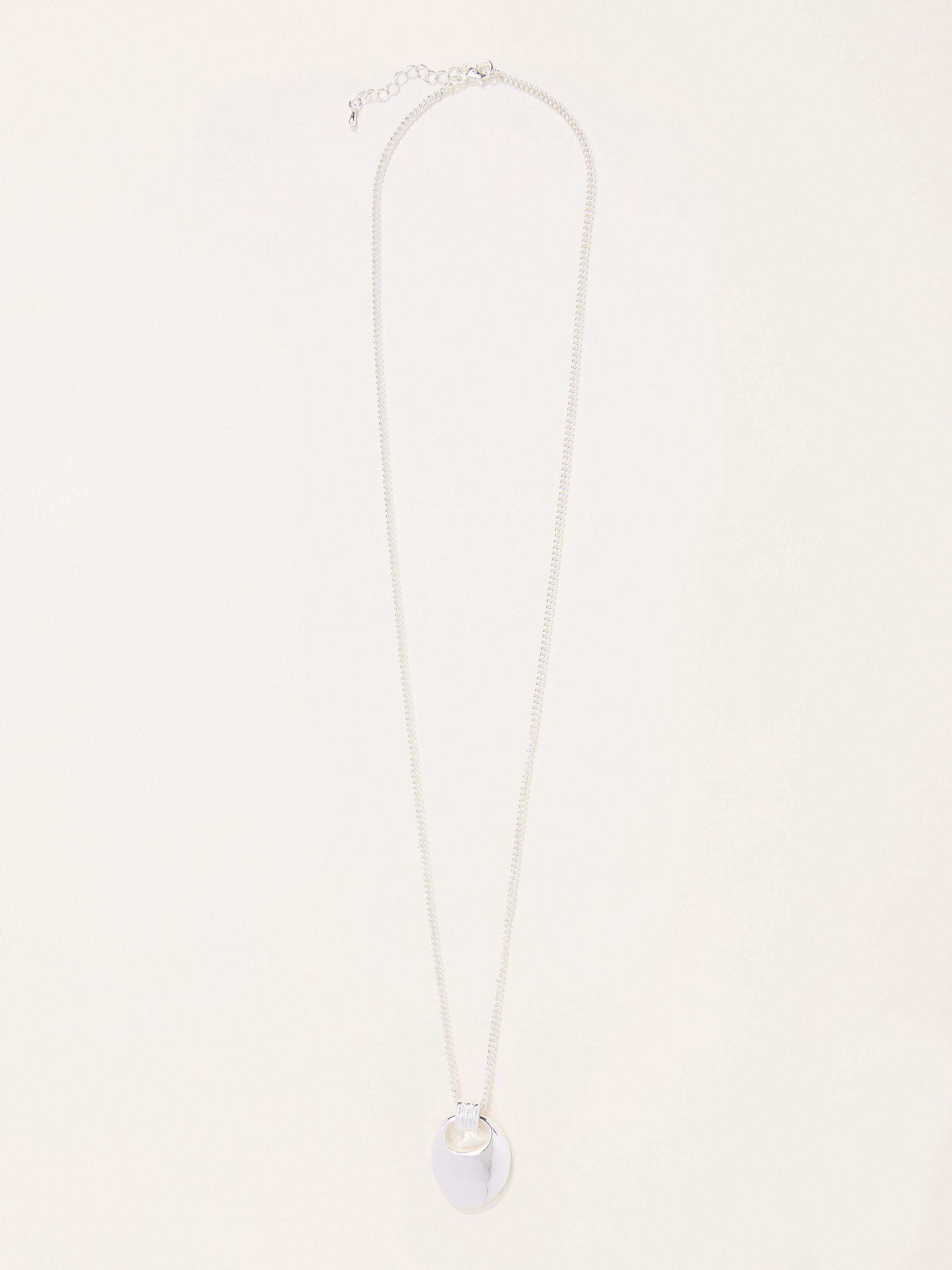 Silver Tone Pendant Necklace (F21514) | £18.50