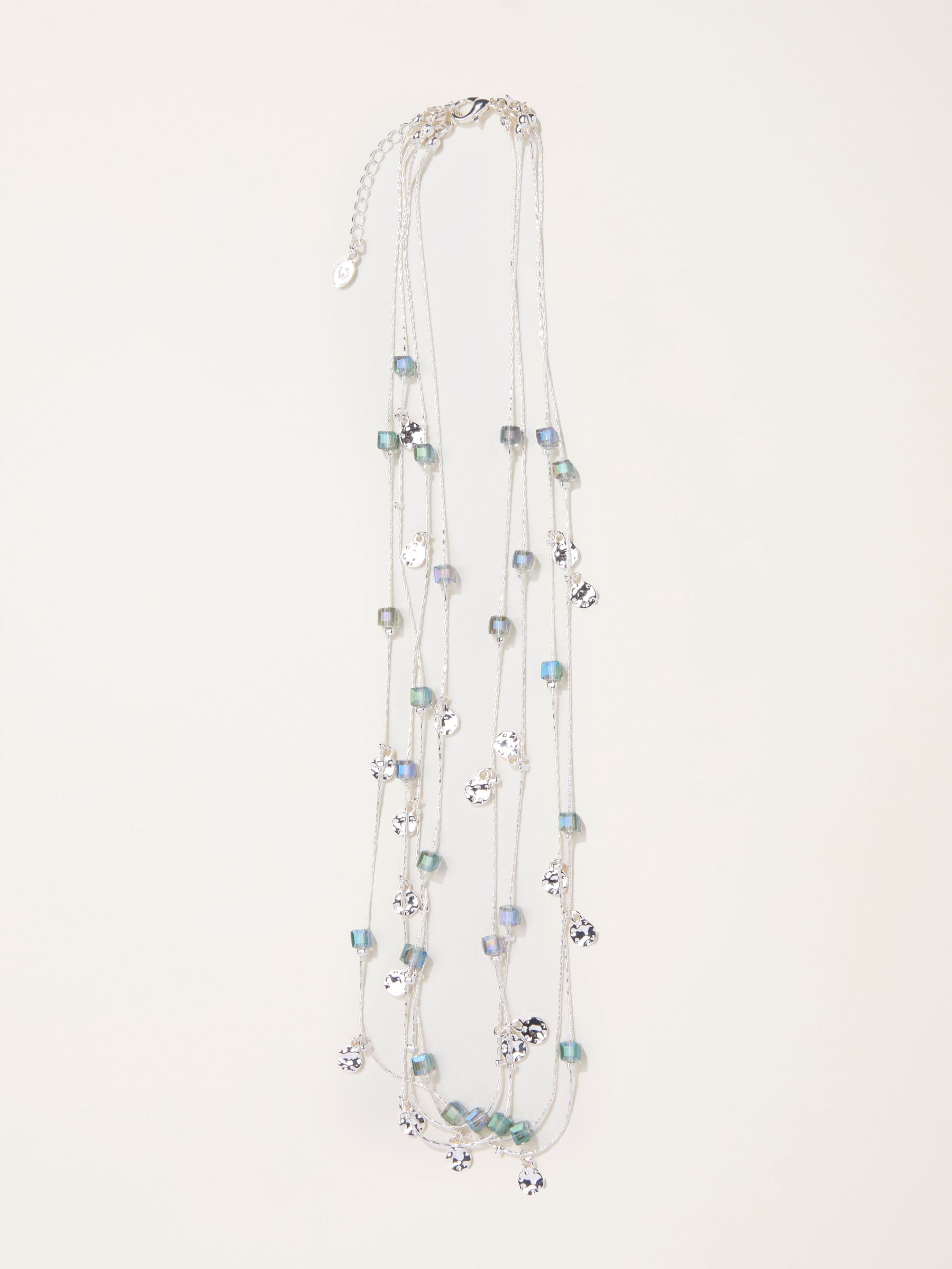Silver Tone Layered Necklace (F21516) | £18.50
