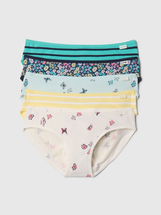 White Bikini Briefs 5-Pack (4-13yrs) (F21527) | £20