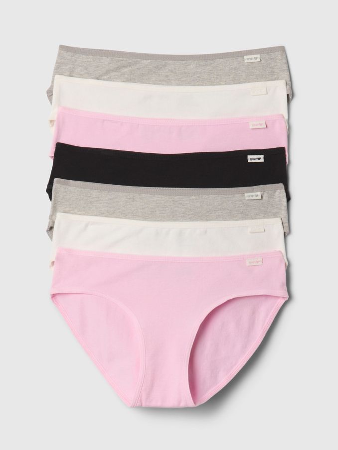 Pink Bikini Briefs 7-Pack (4-13yrs) (F21528) | £25