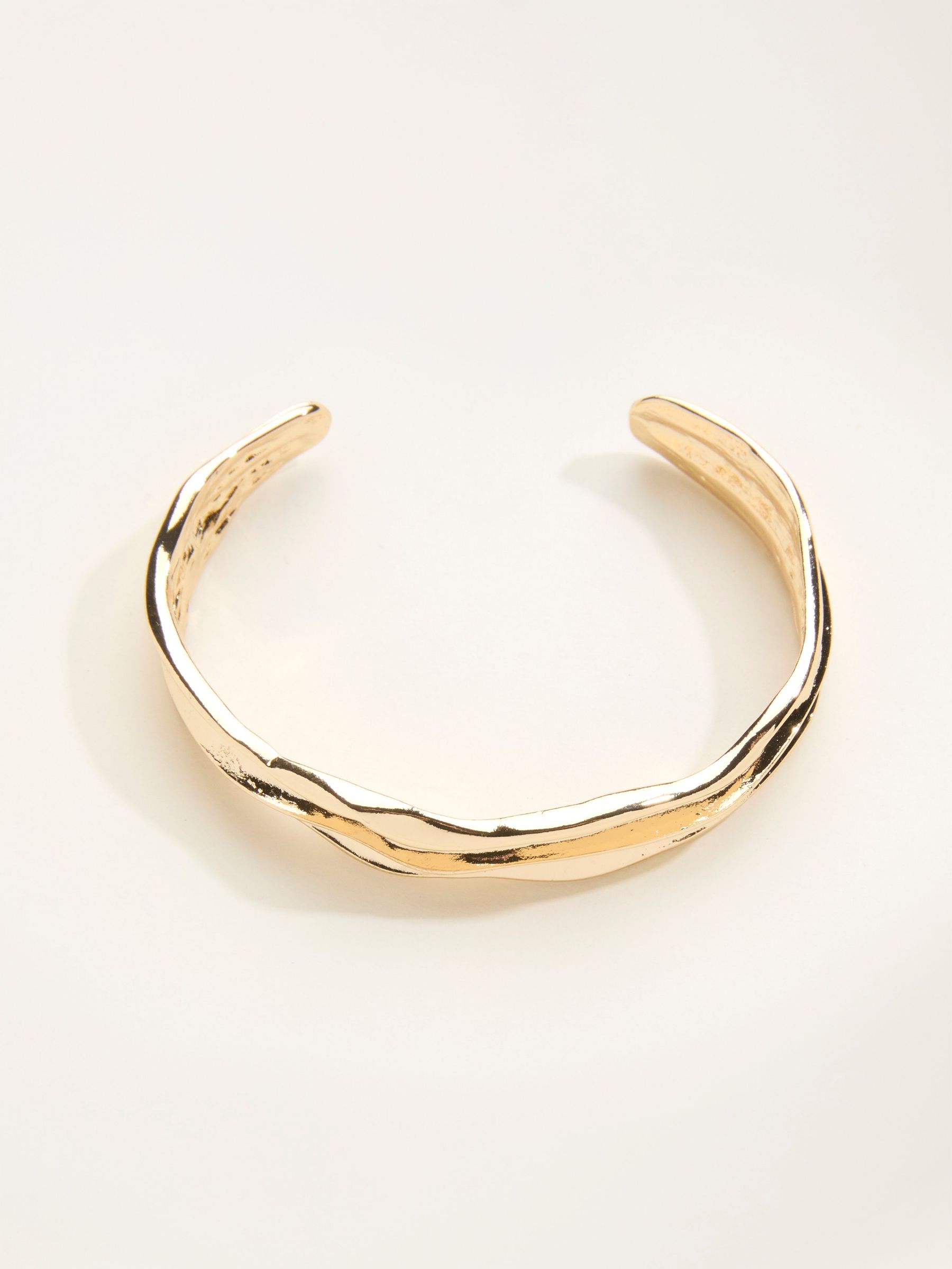 Gold Tone Chunky Bangle (F21657) | £14.50