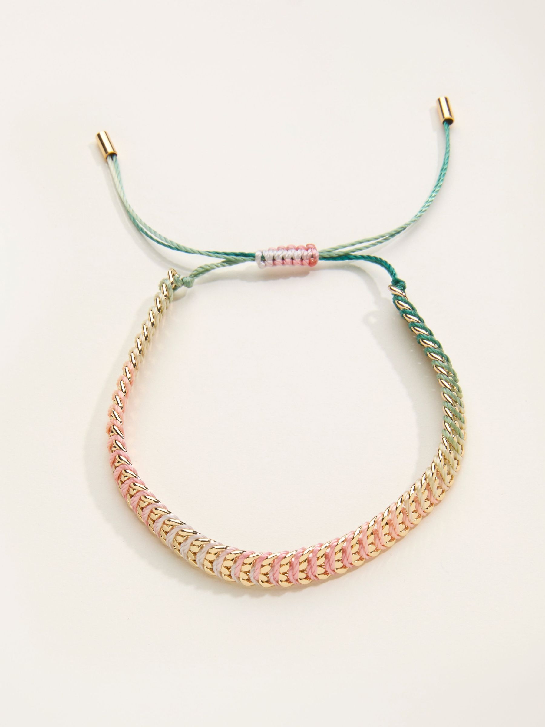 Green Woven Bracelet (F21664) | £12.50