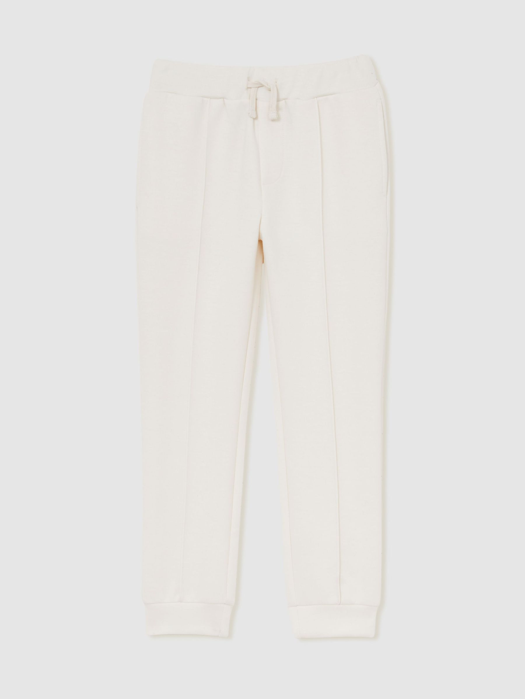 13-14 yrs Interlock Drawstring Joggers in Off White (F22253) | £38