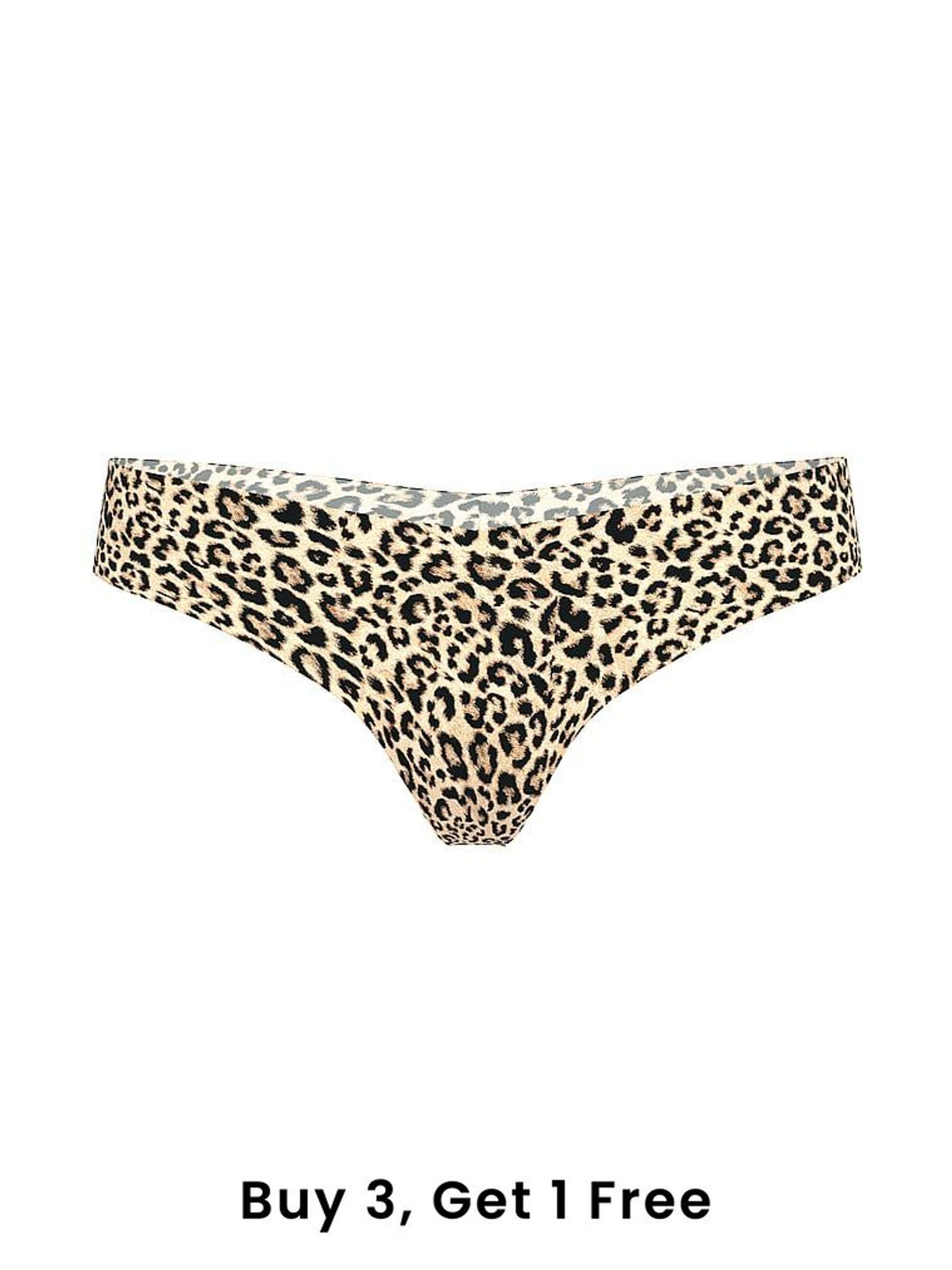 Leopard Brown Thong Knickers (F22368) | £9