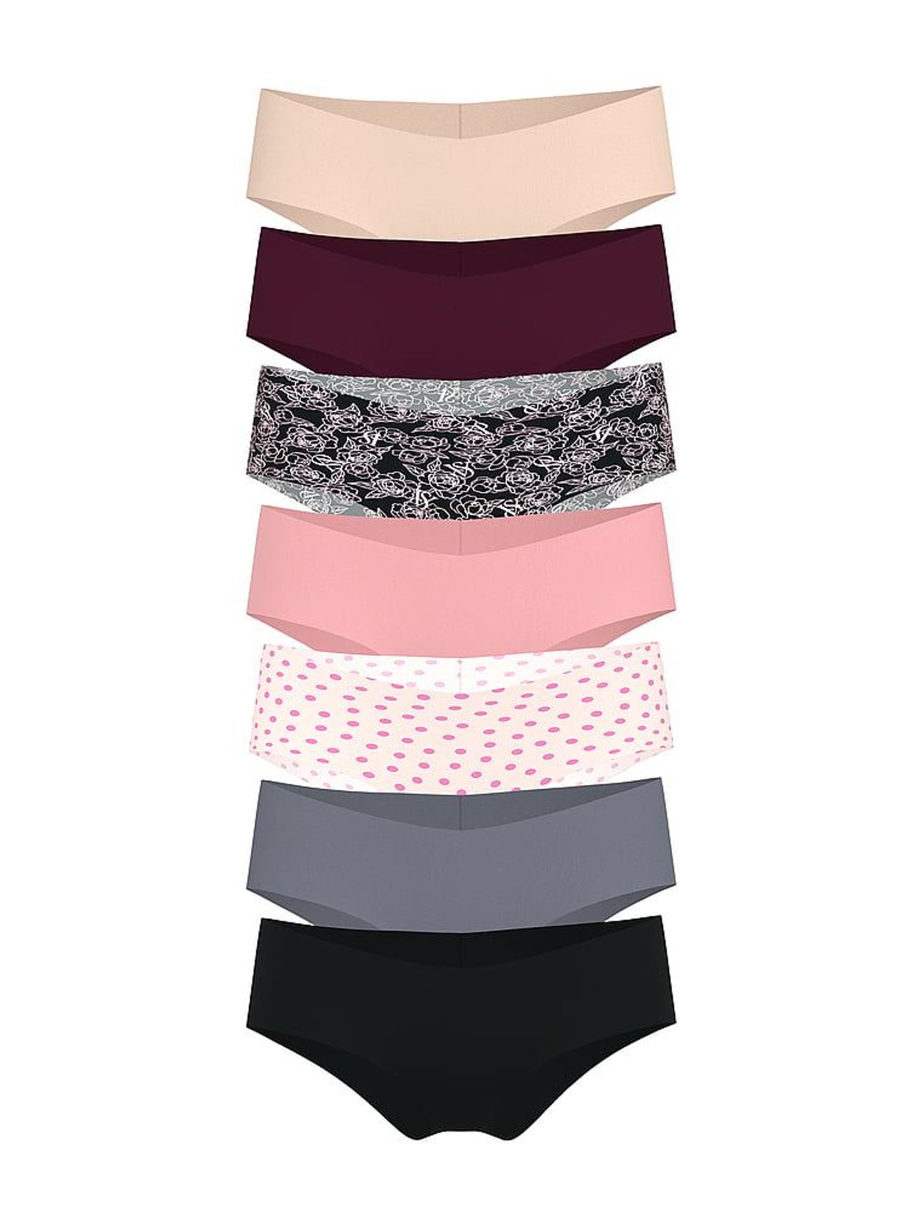 Nude/White/Pink/Grey/Black Cheeky 7 Pack Knickers (F22448) | £35