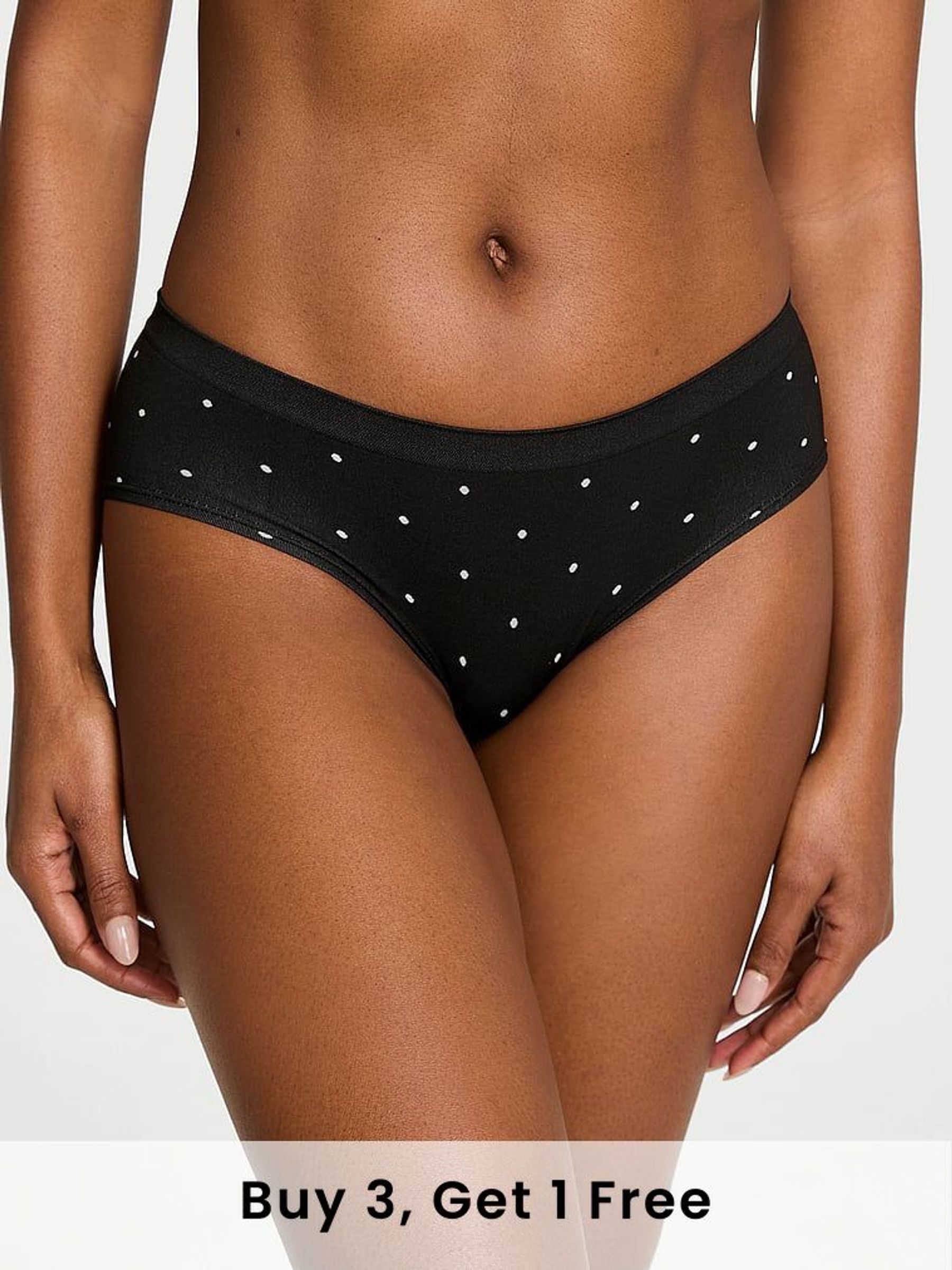Black Dot Hipster Knickers (F22460) | £9