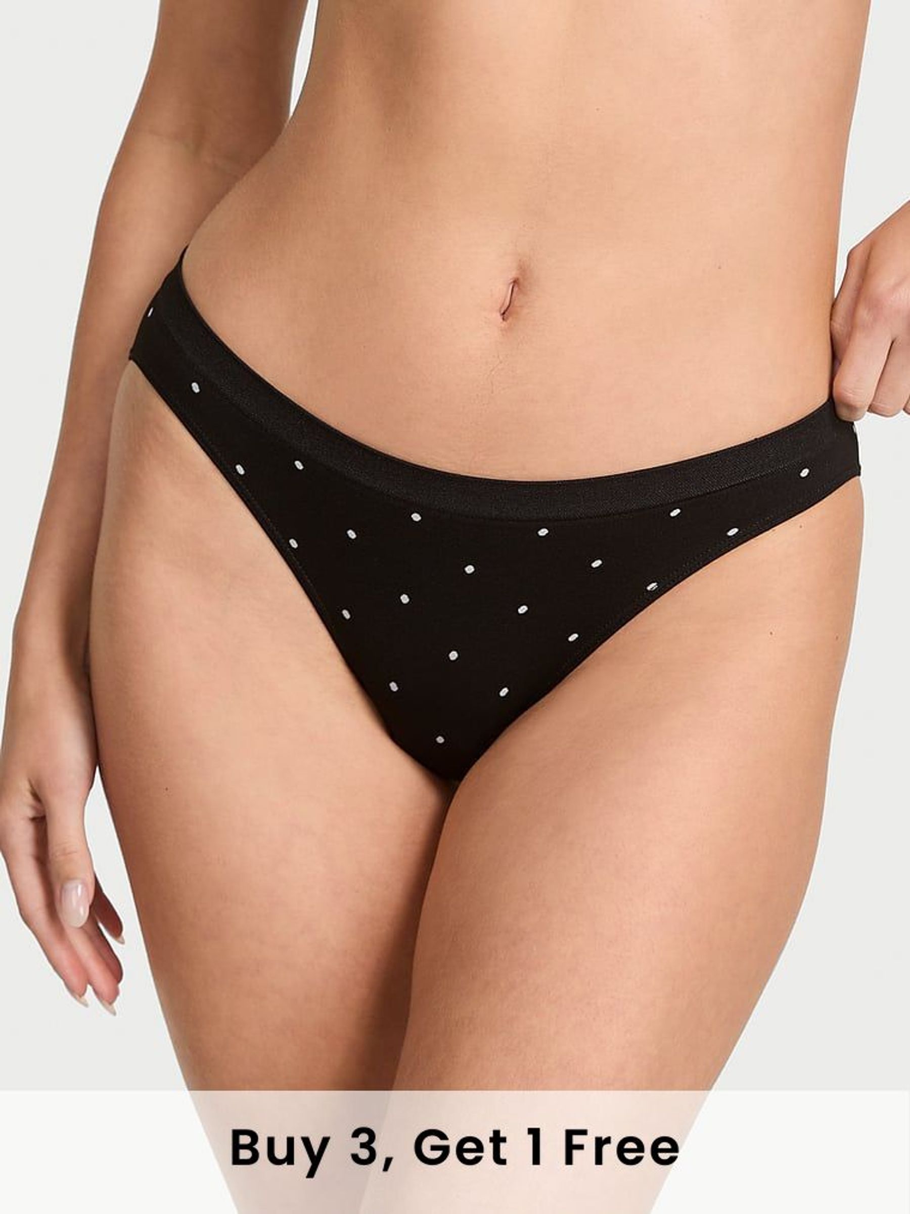 Black Dot Bikini Knickers (F22469) | £9