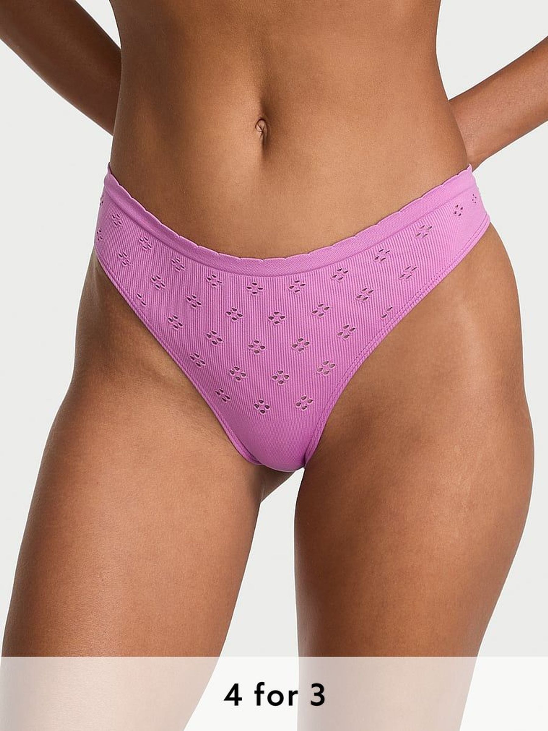 Cocktail Purple Thong Knickers (F22475) | £9
