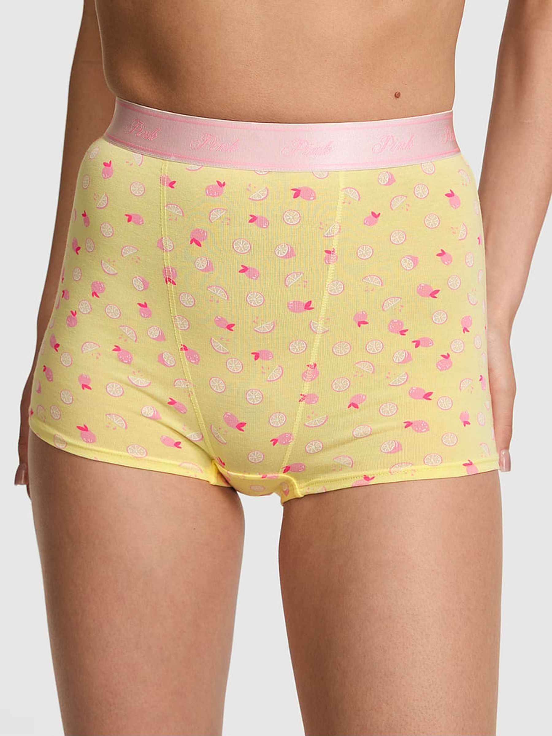 Mellow Yellow High Waist Cotton Logo Knickers (F22508) | £9