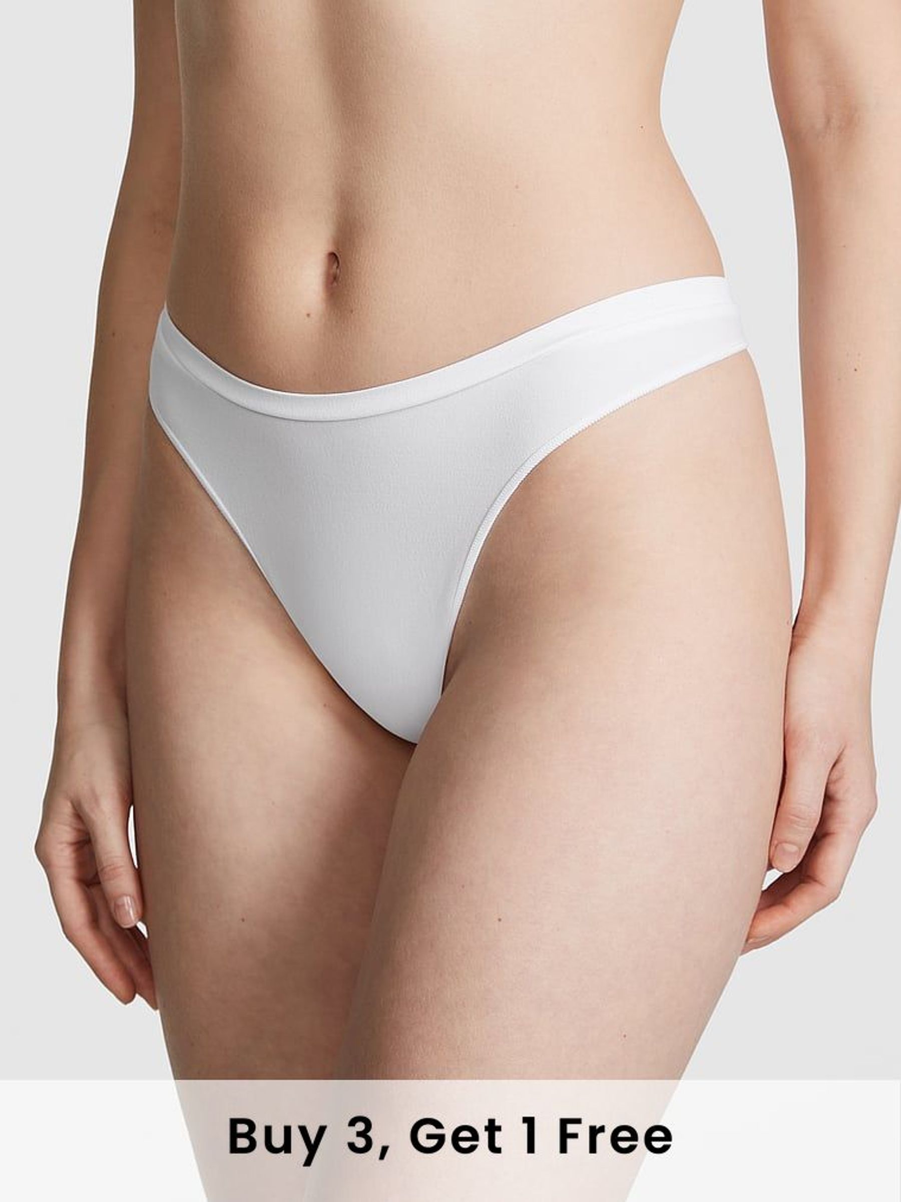 White Thong Knickers (F22509) | £9