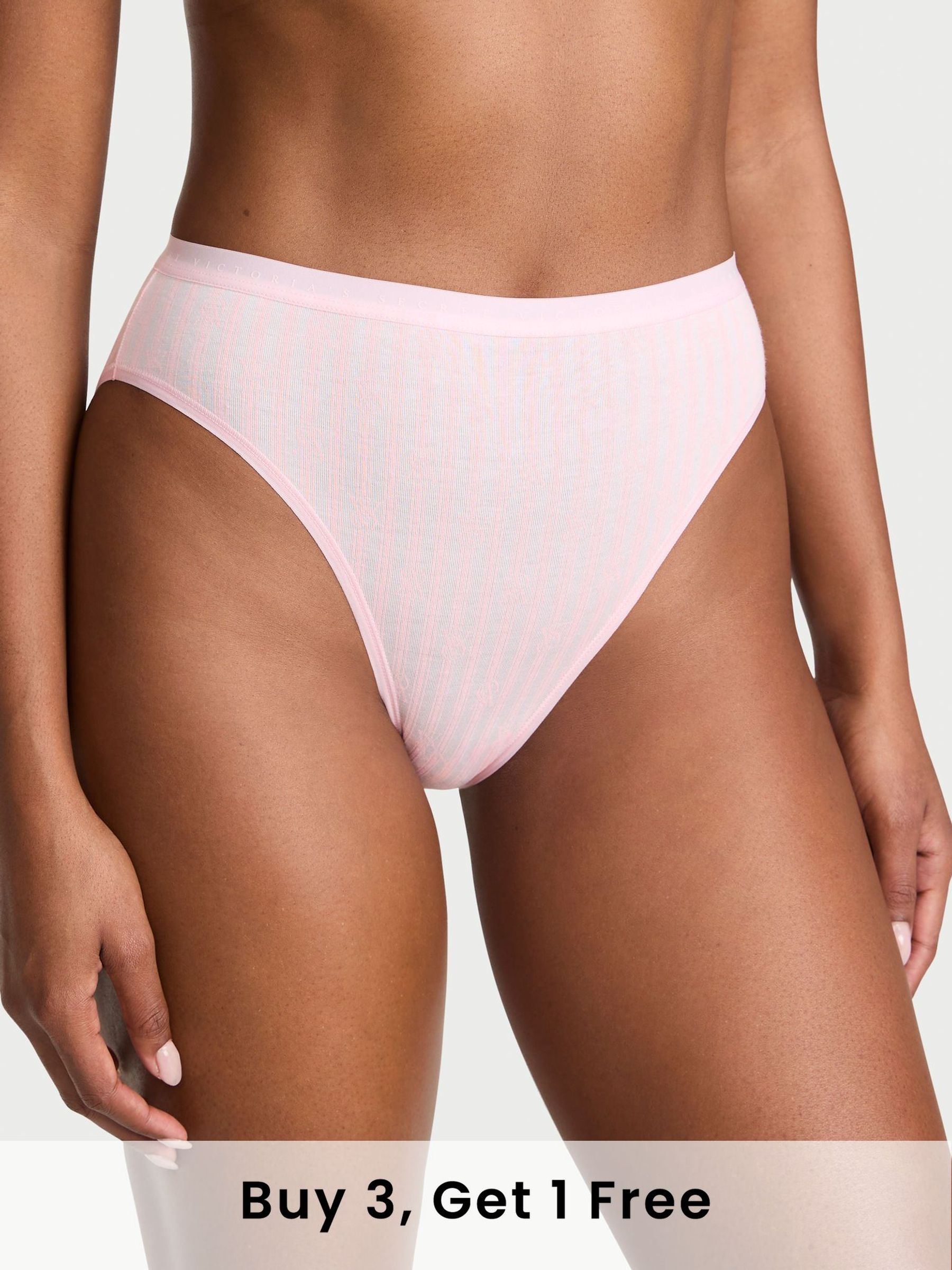 Pretty Blossom Lock Up Pink Stripe Brief Knickers (F22554) | £9