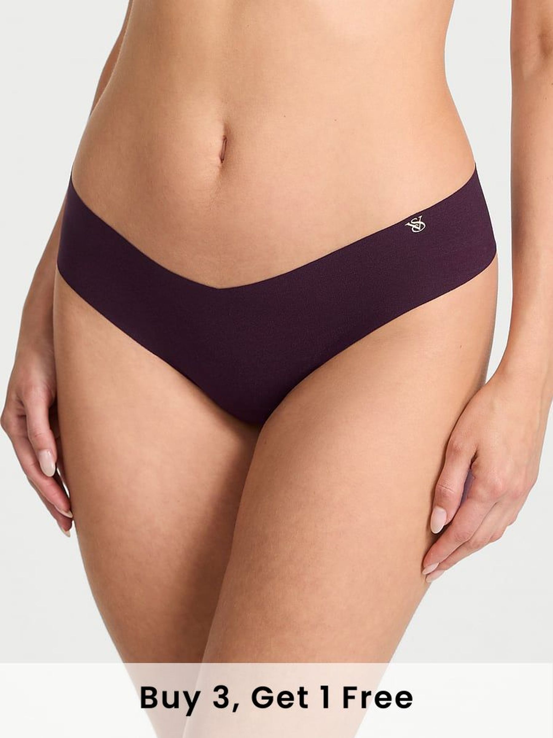 Winter Wine Red Thong Knickers (F22590) | £9