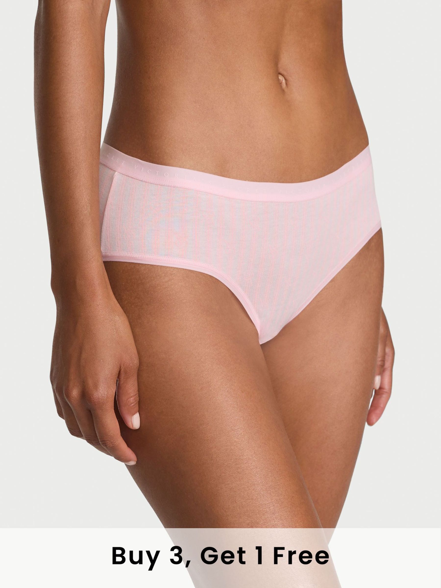 Pretty Blossom Lock Up Pink Stripe Hipster Knickers (F22604) | £9