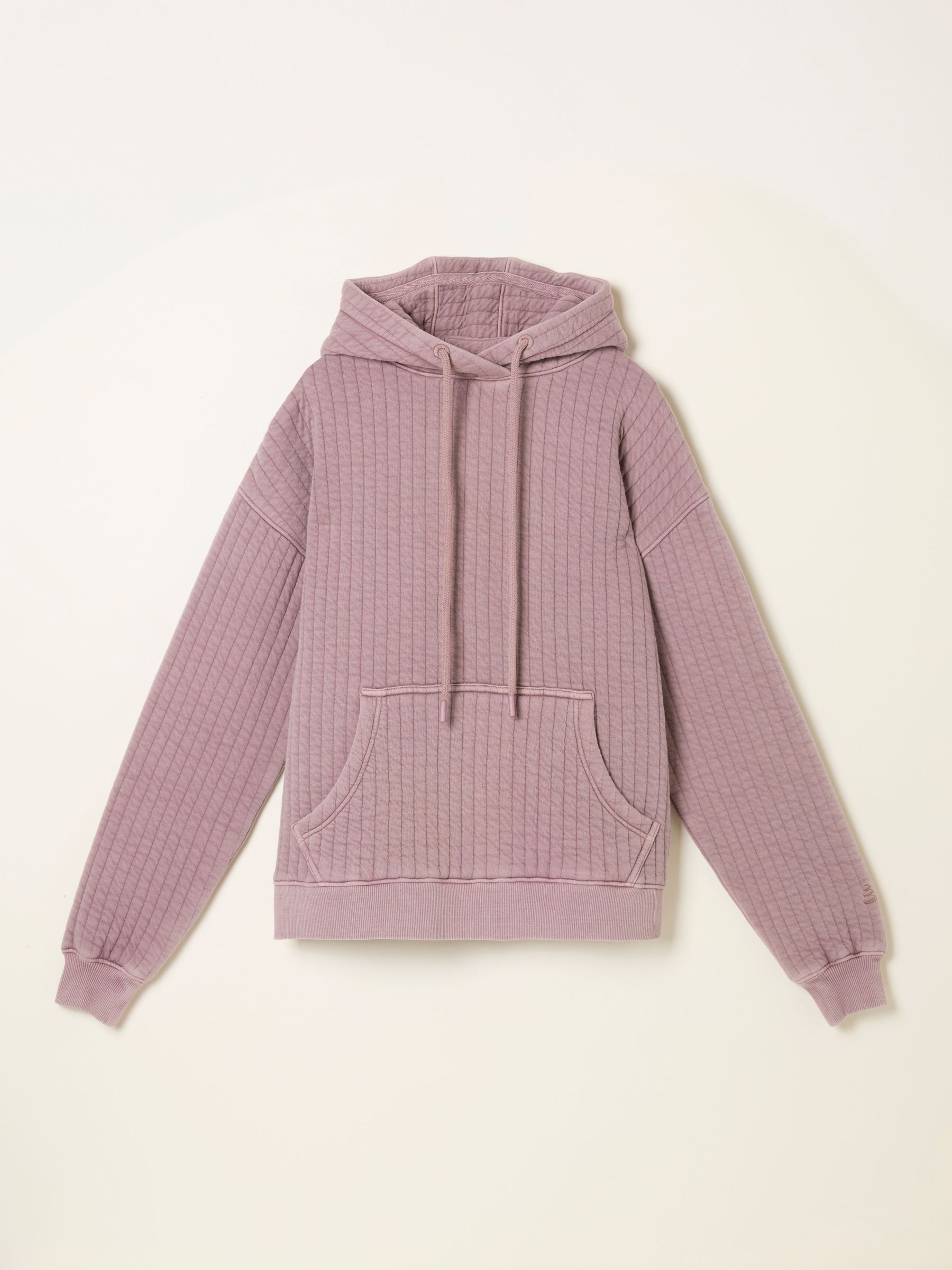 Elvy Lilac Purple Quilted Hoodie (F22802) | £56