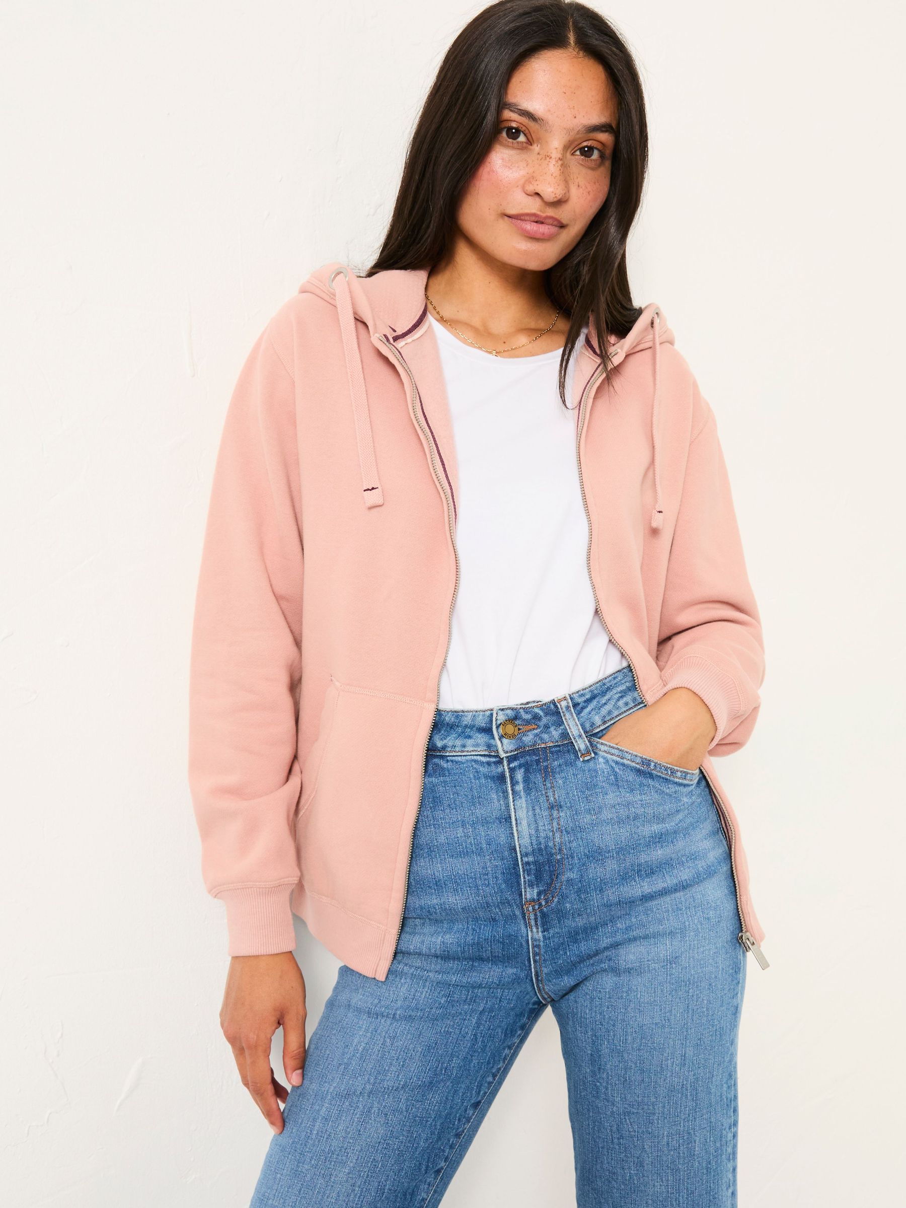 Amy Rose Pink Zip Through Hoodie (F22969) | £49.50