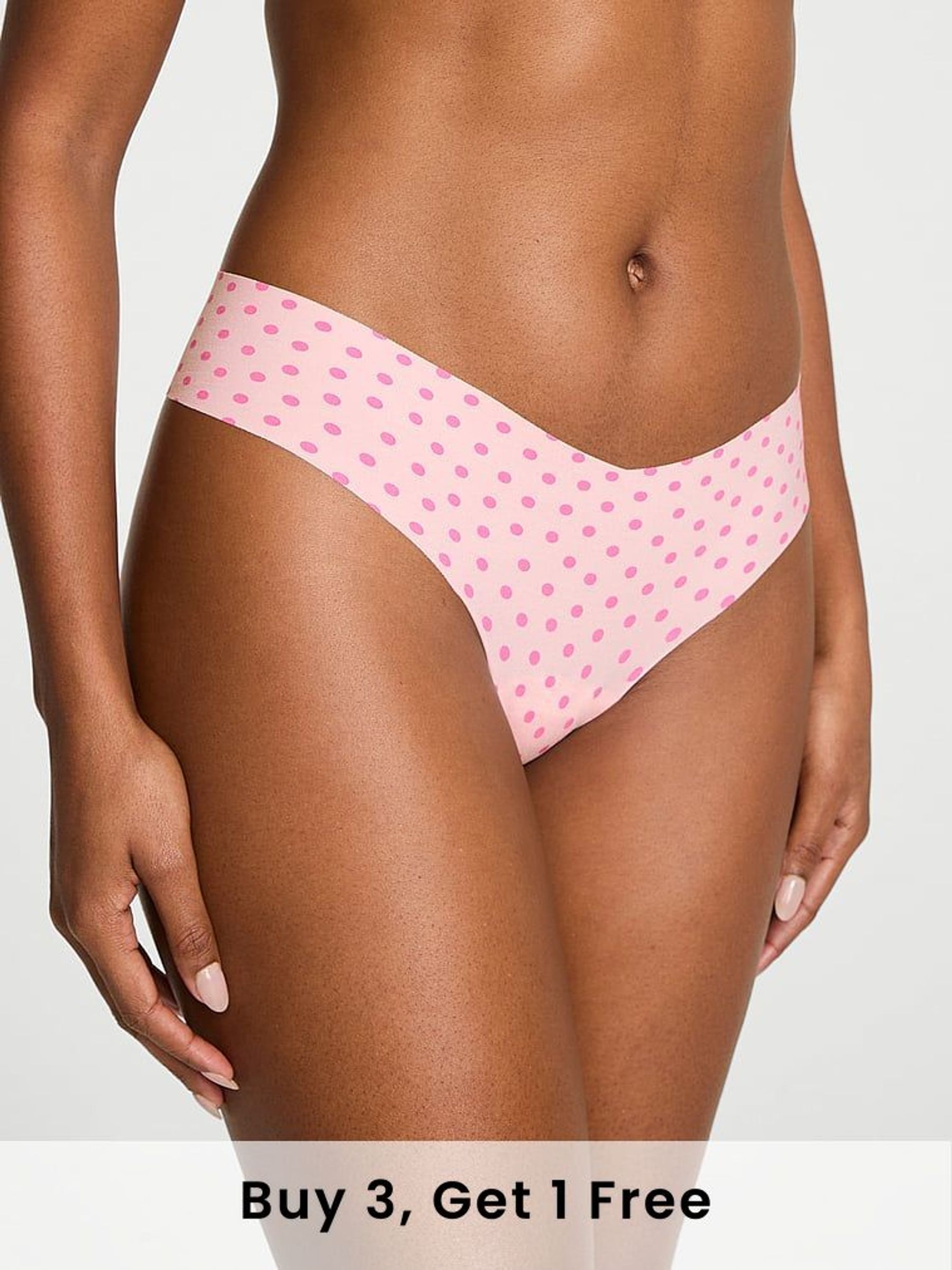 Purest Pink Dot Thong Knickers (F23648) | £9