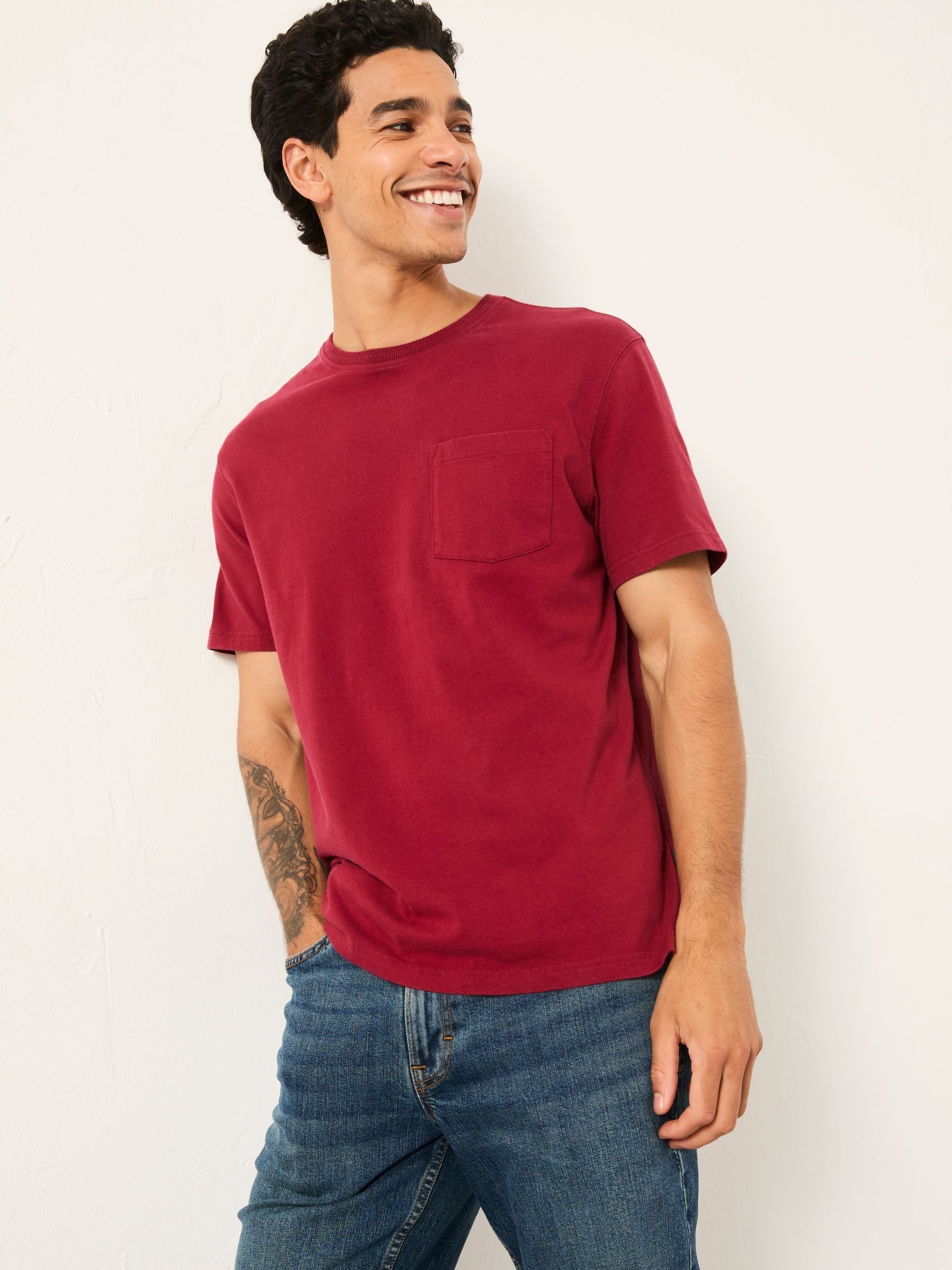 Cove Berry Red Pocket T-Shirt (F23705) | £25