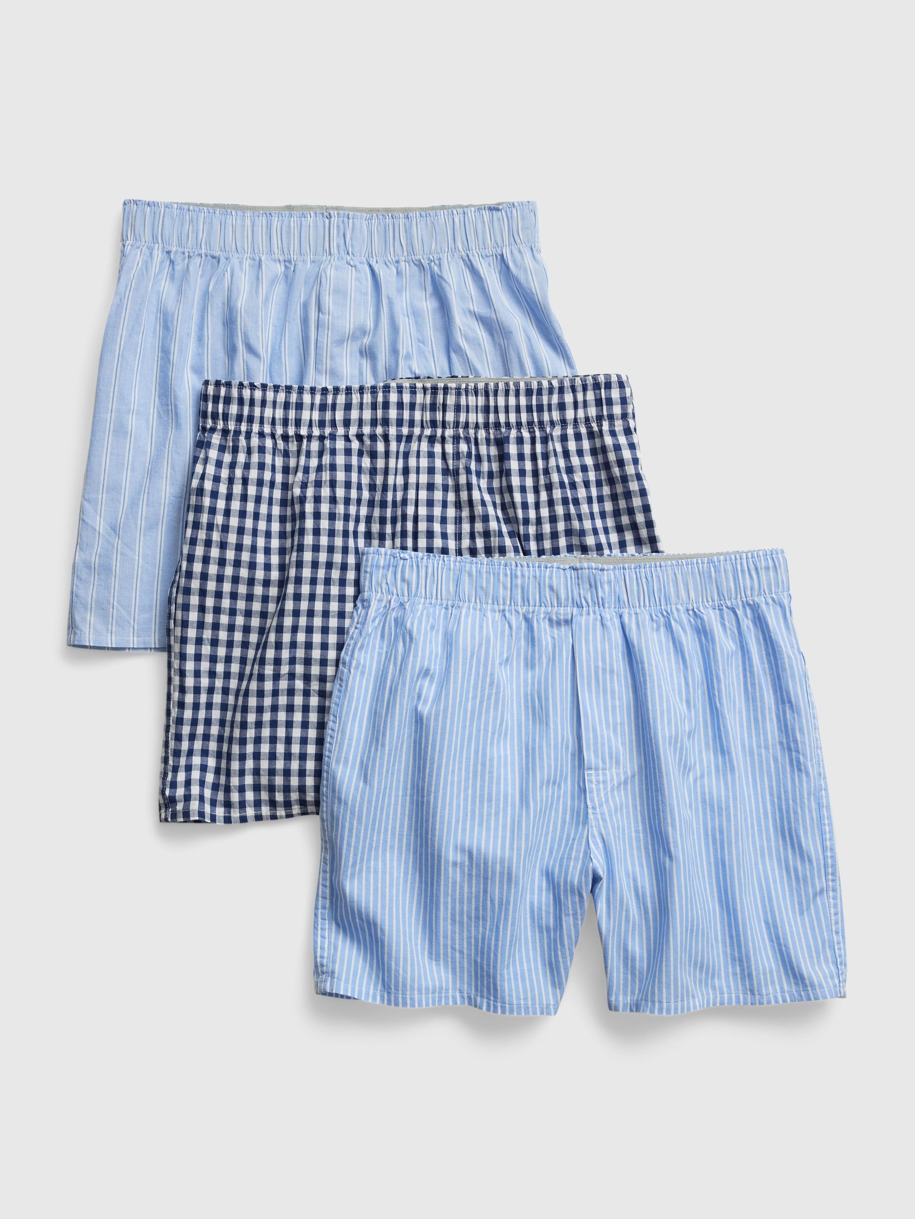 Blue Stripe Boxers (3-Pack) (F25505) | £30