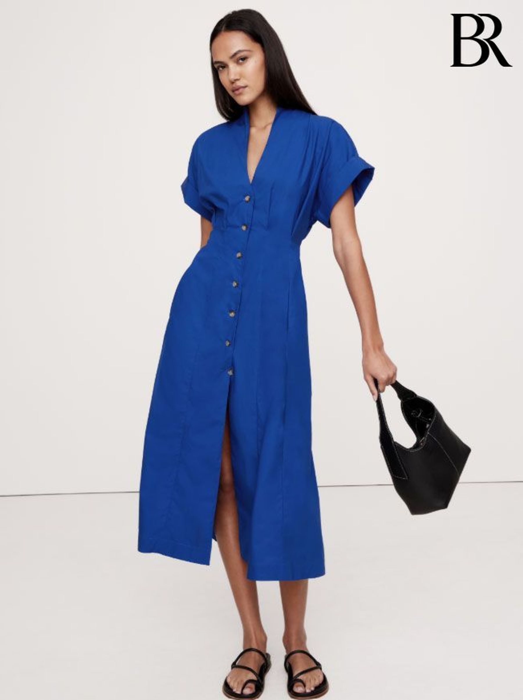 Banana Republic Blue Poplin Shirt Dress (F26566) | £95