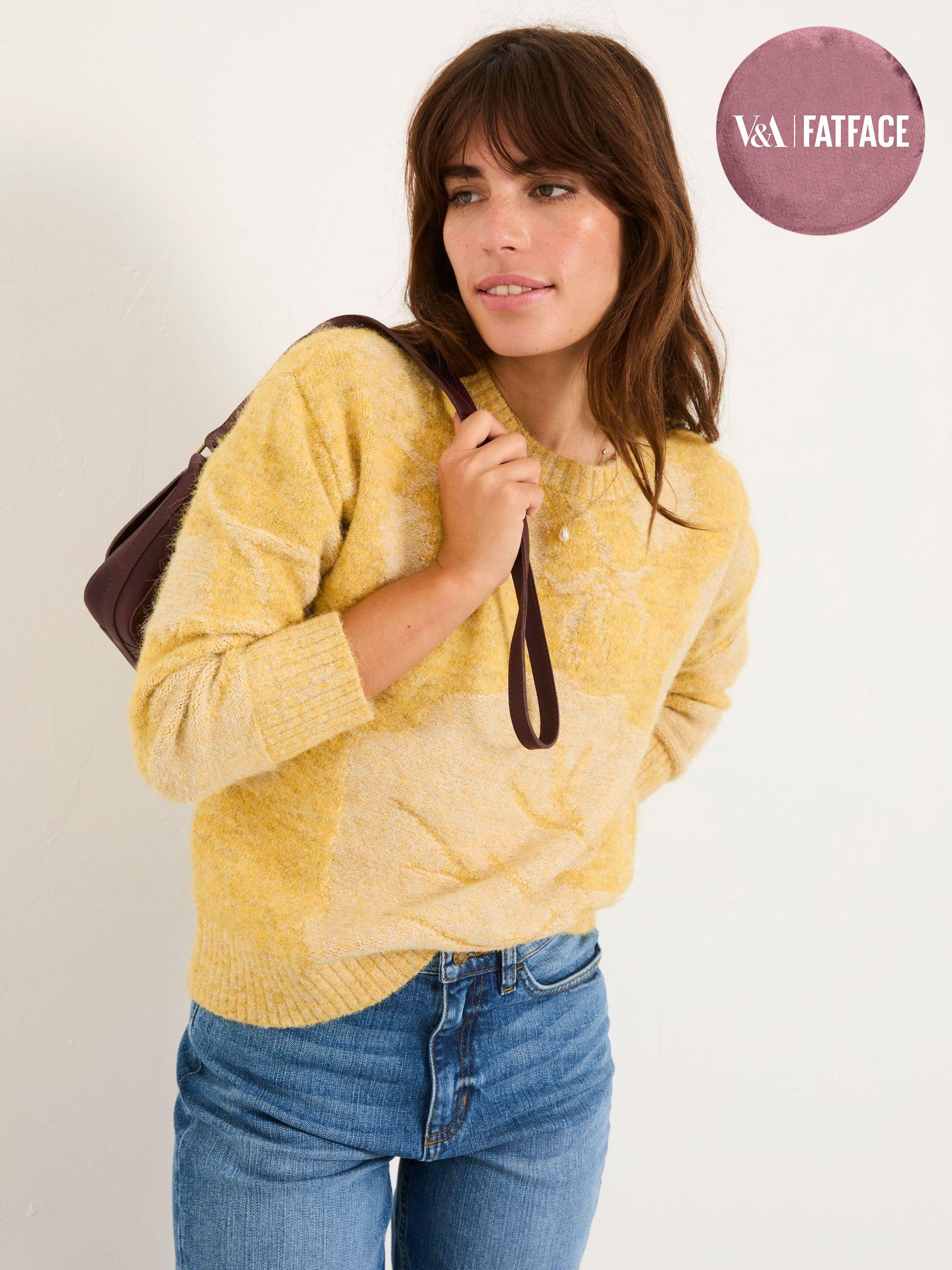 Yellow Leaf Knitted Jumper (F26579) | £59
