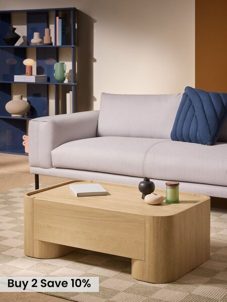 Kain Storage Coffee Table in Light Oak Effect (F27558) | £329
