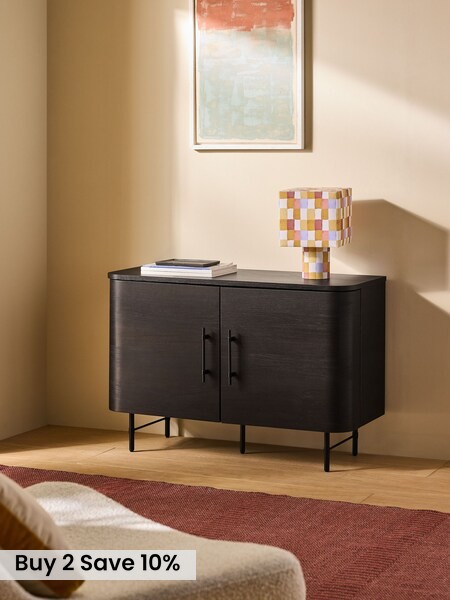 Zeke Small Sideboard in Dark Oak Effect (F27564) | £299