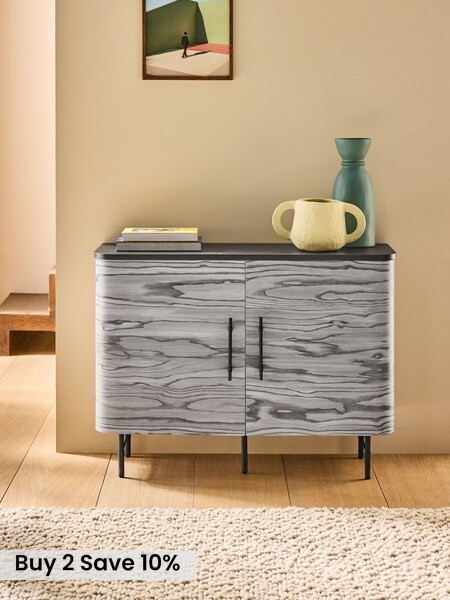 Zeke Small Sideboard in Grey Pine Effect (F27565) | £299