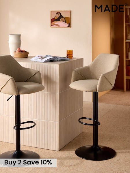Lule Bar Stool in Ecru Marl (F27577) | £179