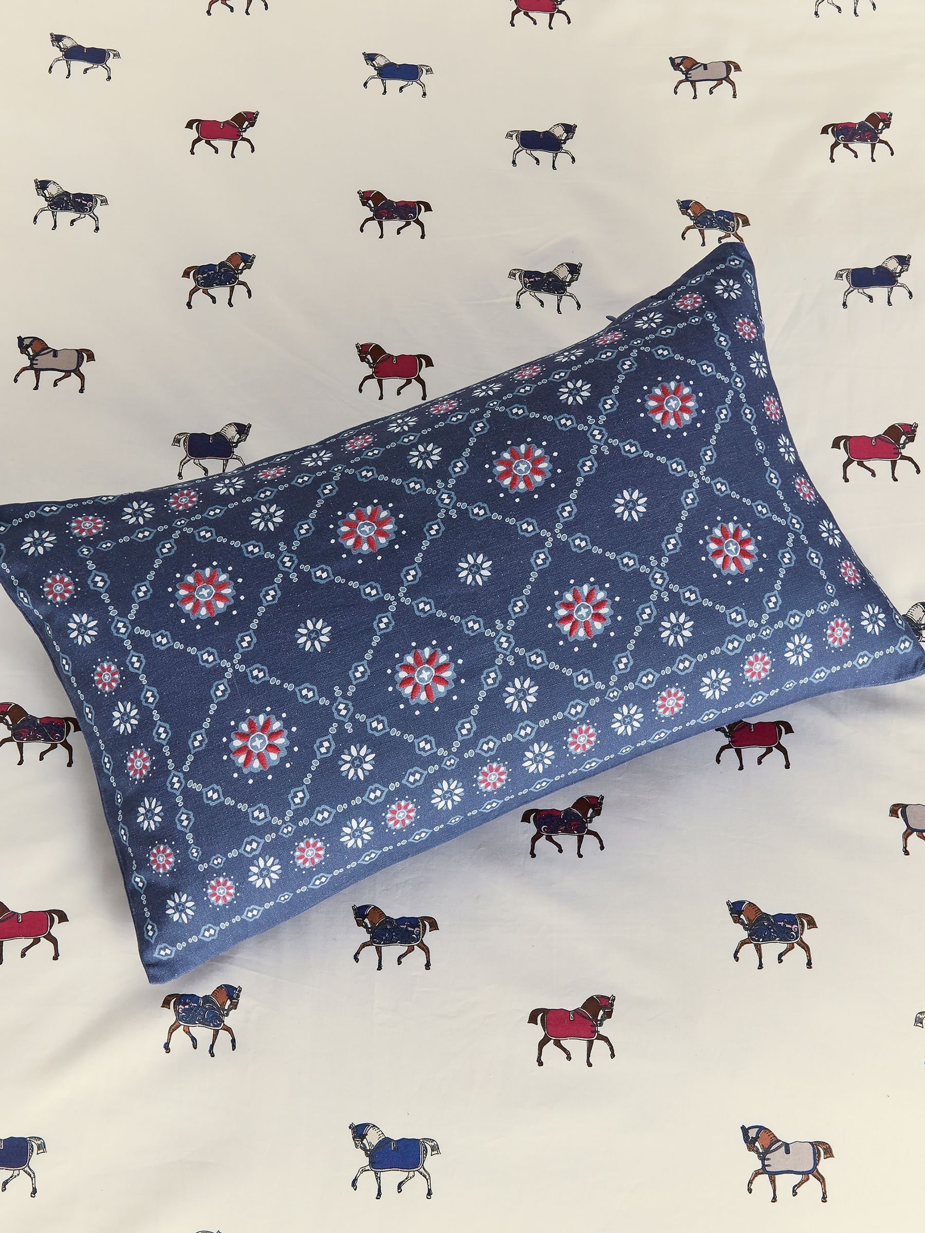 Blue Grove 100% Cotton Cushion (F28616) | £40