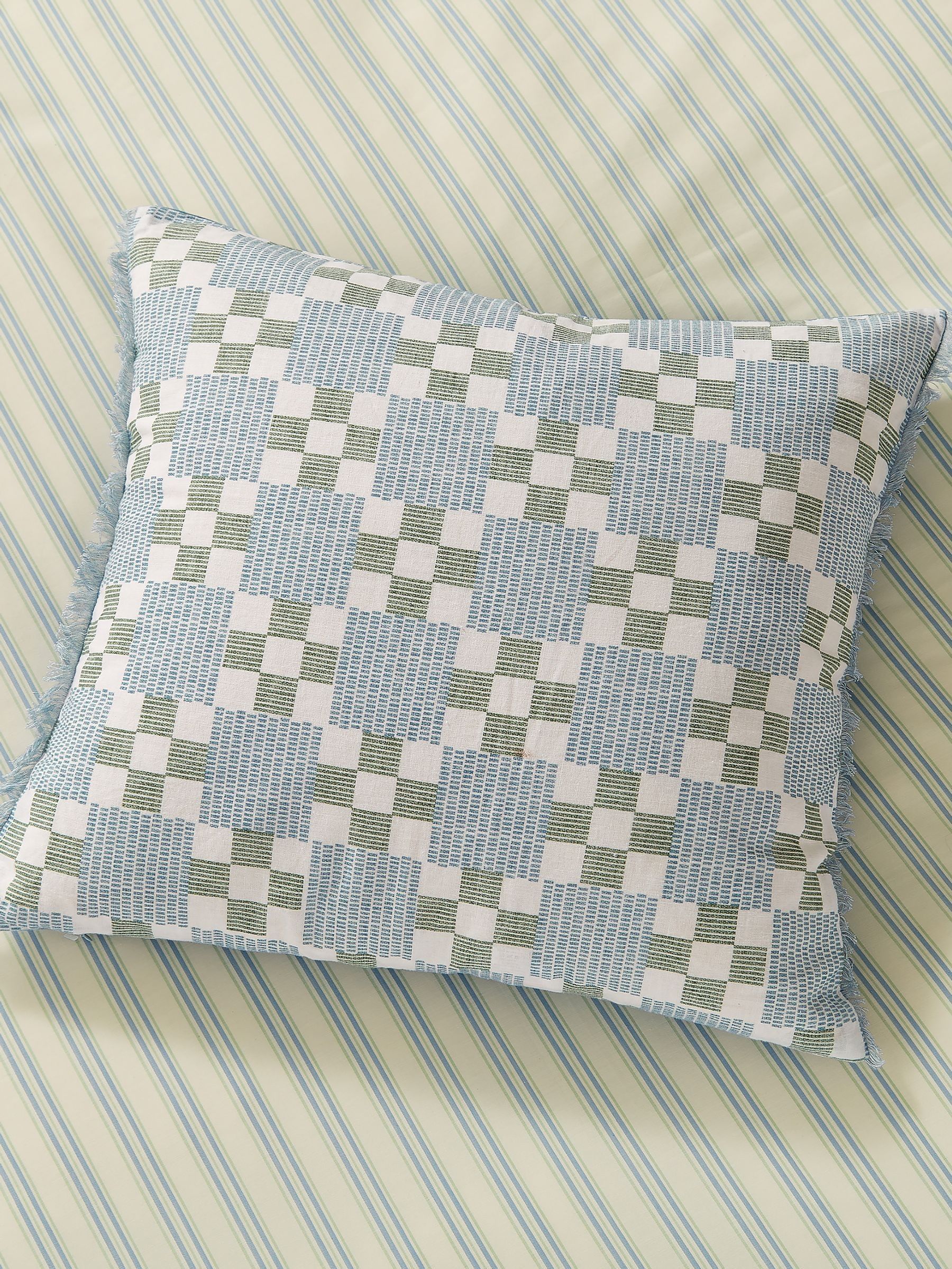 Blue Riviera Cushion (F28620) | £40