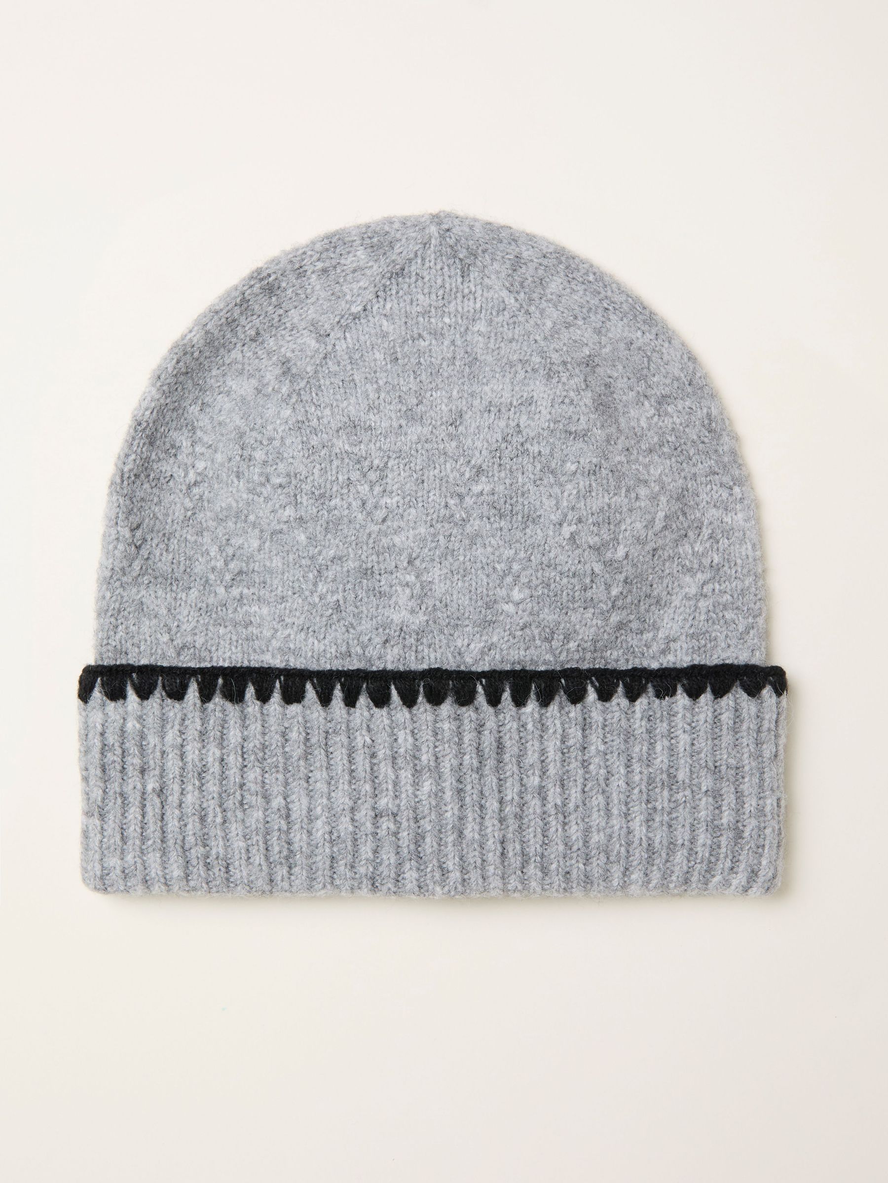 Ivy Grey Whipstitch Beanie (F28850) | £20