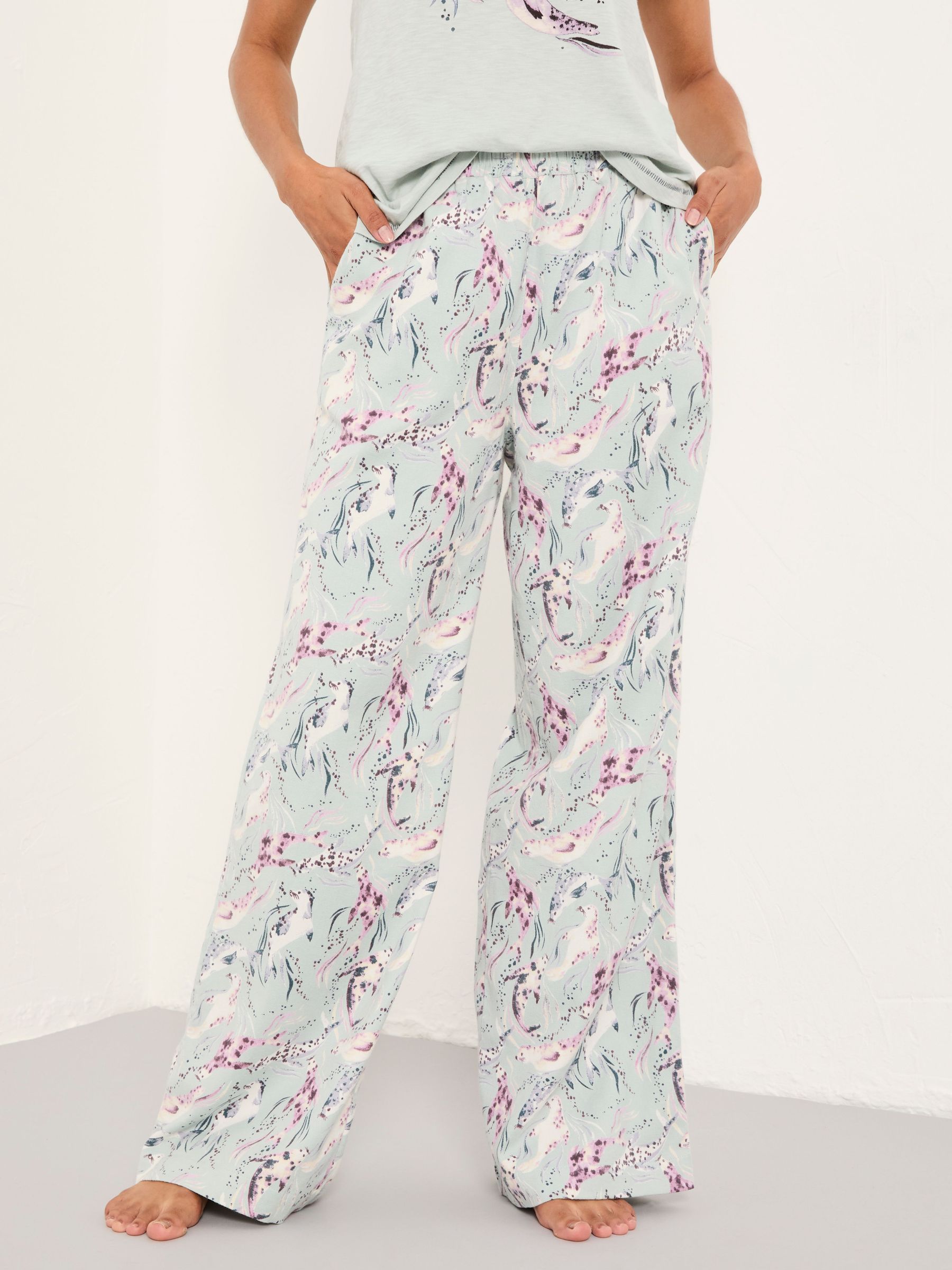 Lola Pale Blue Seal Pyjama Bottoms (F31534) | £36