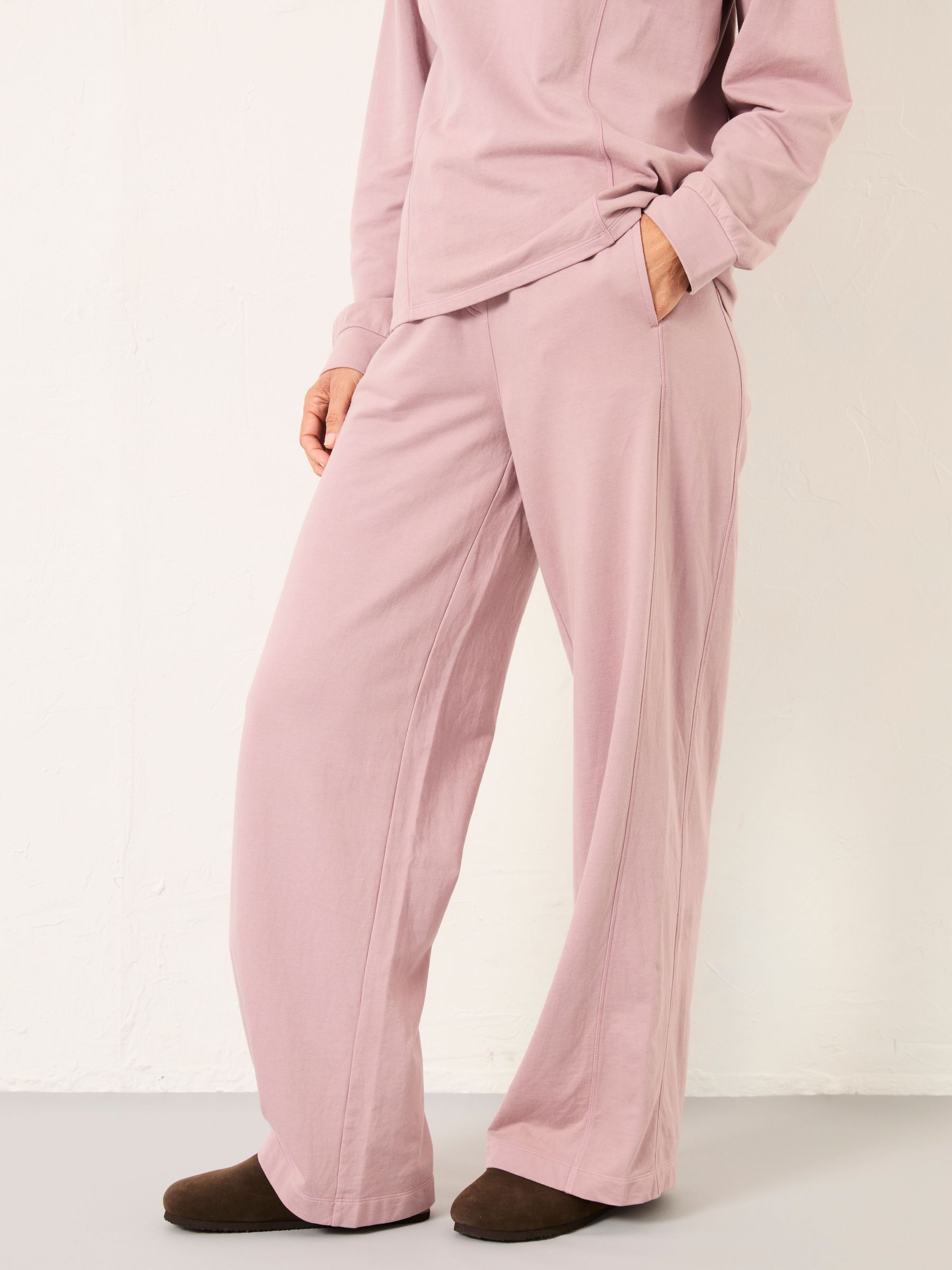 Lilac Purple Panelled Lounge Bottoms (F31558) | £38
