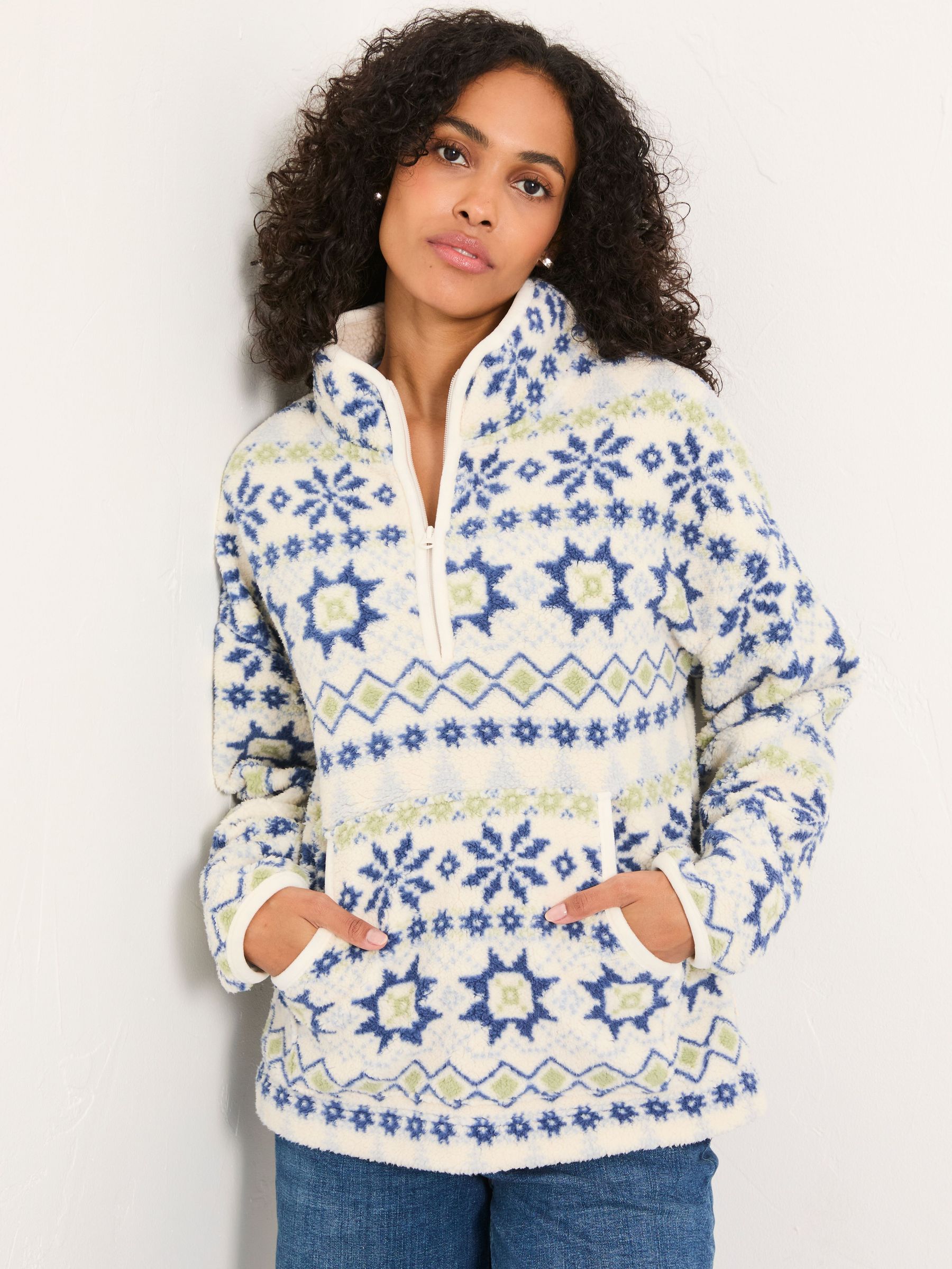 Ivory Fairisle Snuggle Top (F31564) | £45