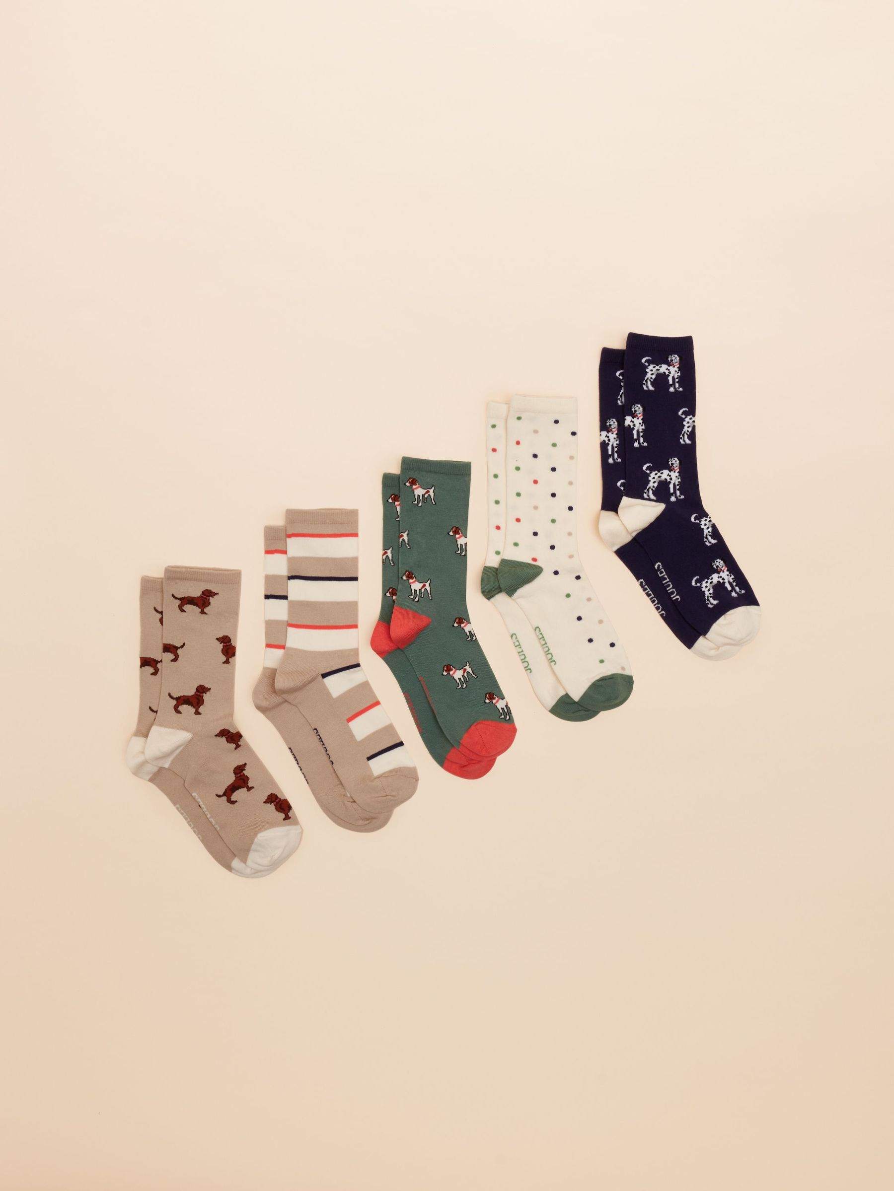 Everyday Multi Navy 5 Pack Socks (F32298) | £19.95